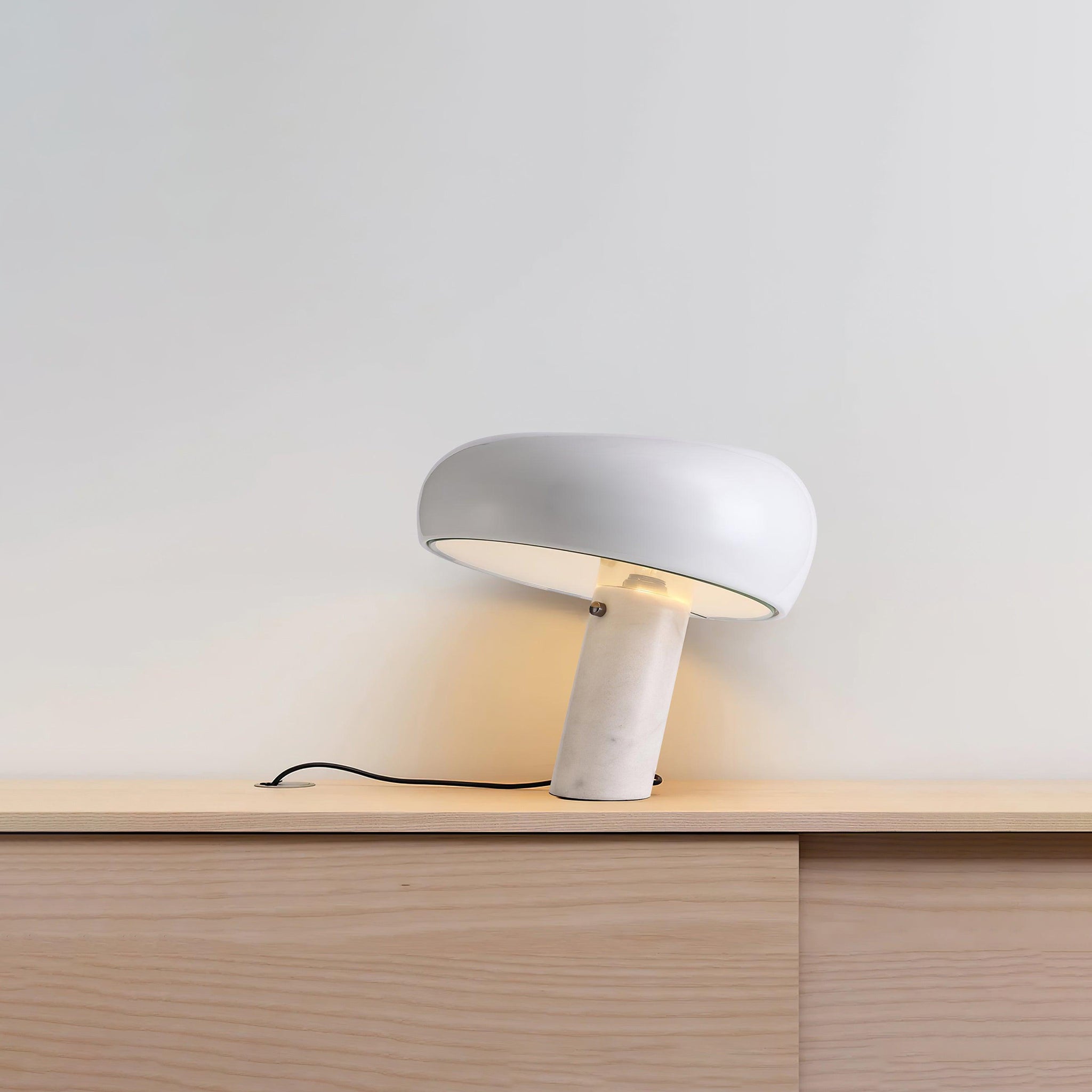 Nucleus Marble Table Lamp-Neutral Decor