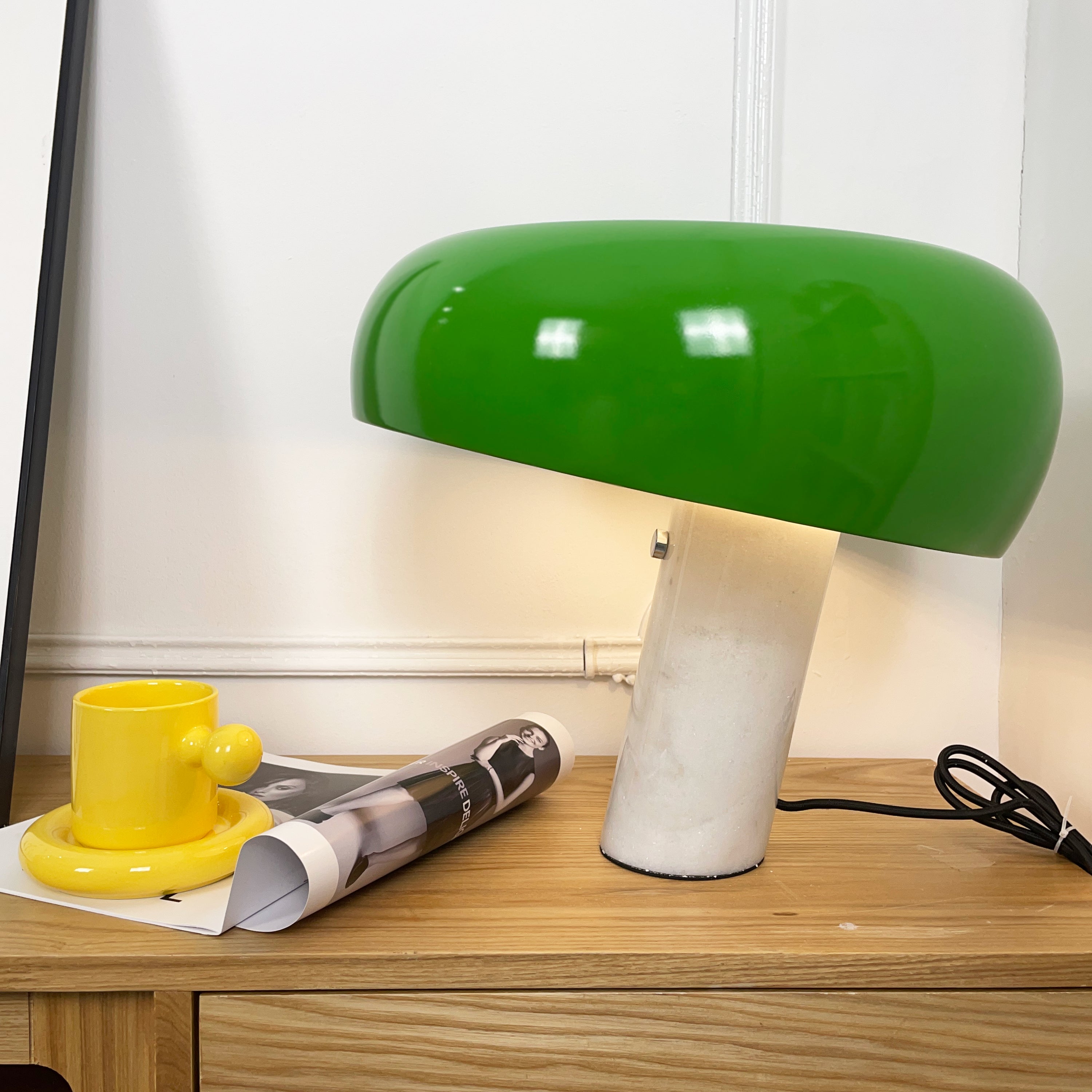 Nucleus Marble Table Lamp-Neutral Decor