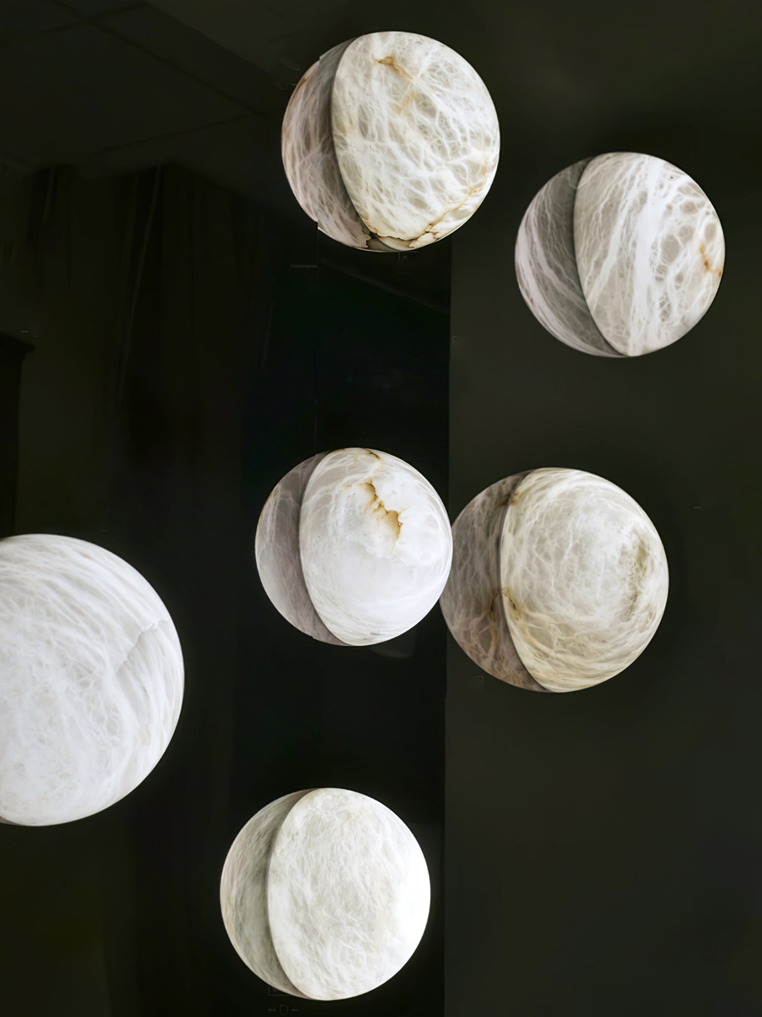 Lavi Wabi-Sabi Alabaster Wall Lamp-Neutral Decor