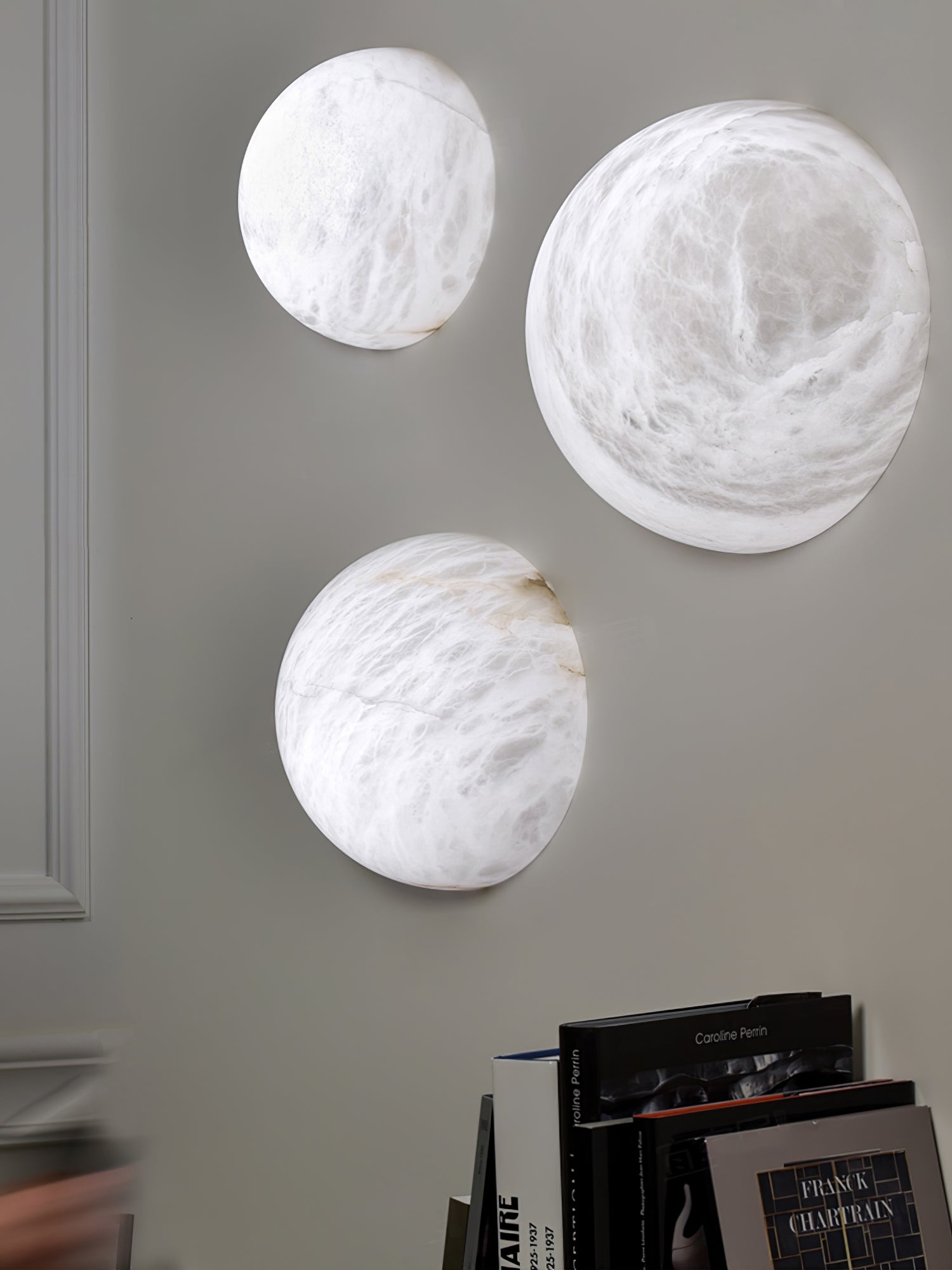 Lavi Wabi-Sabi Alabaster Wall Lamp-Neutral Decor