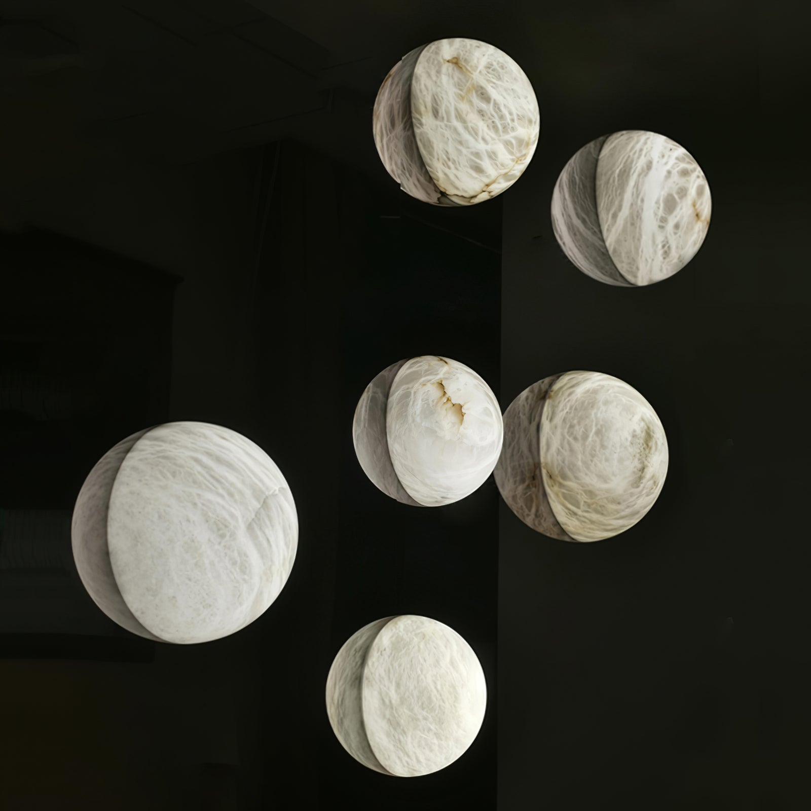 Lavi Wabi-Sabi Alabaster Wall Lamp-Neutral Decor