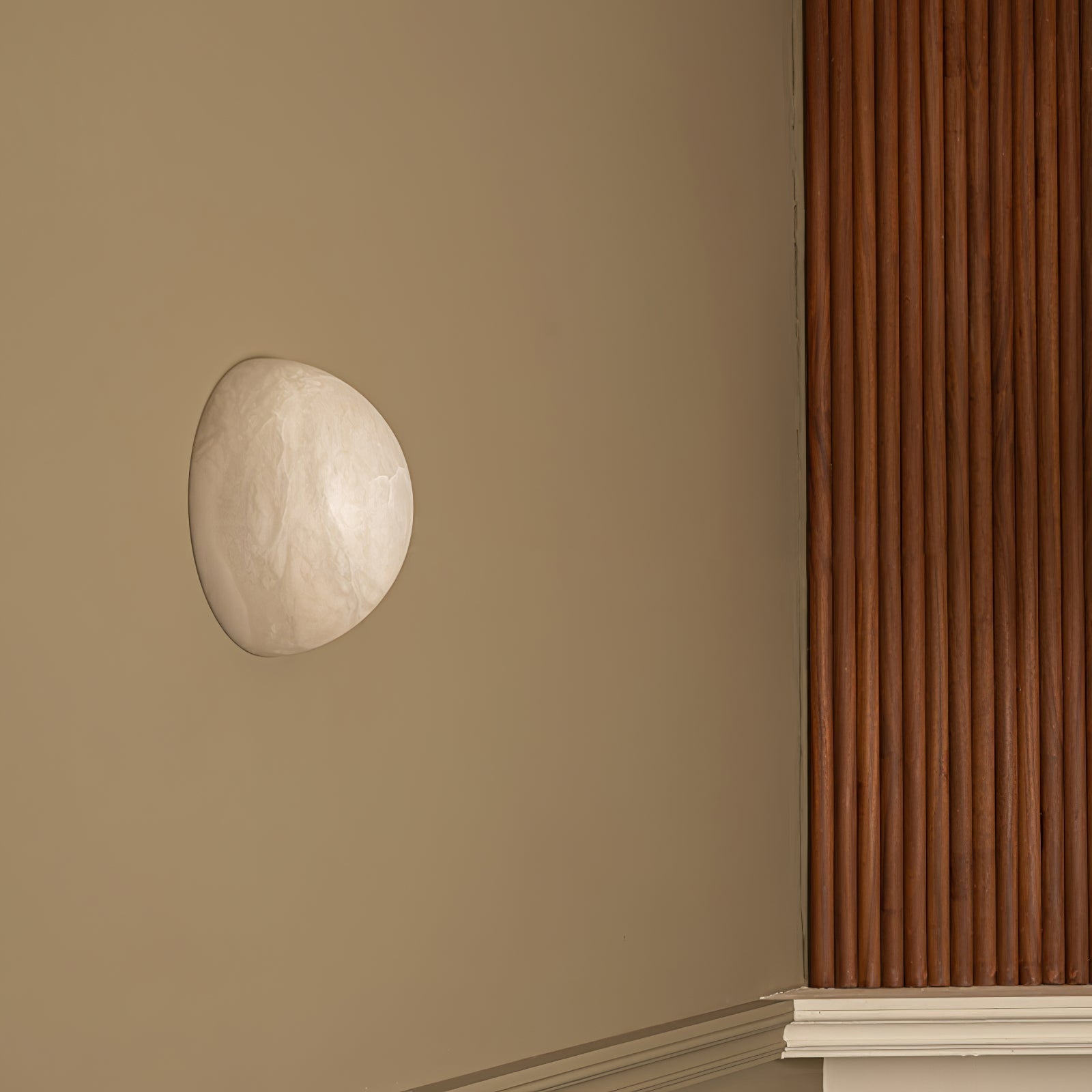 Lavi Wabi-Sabi Alabaster Wall Lamp-Neutral Decor