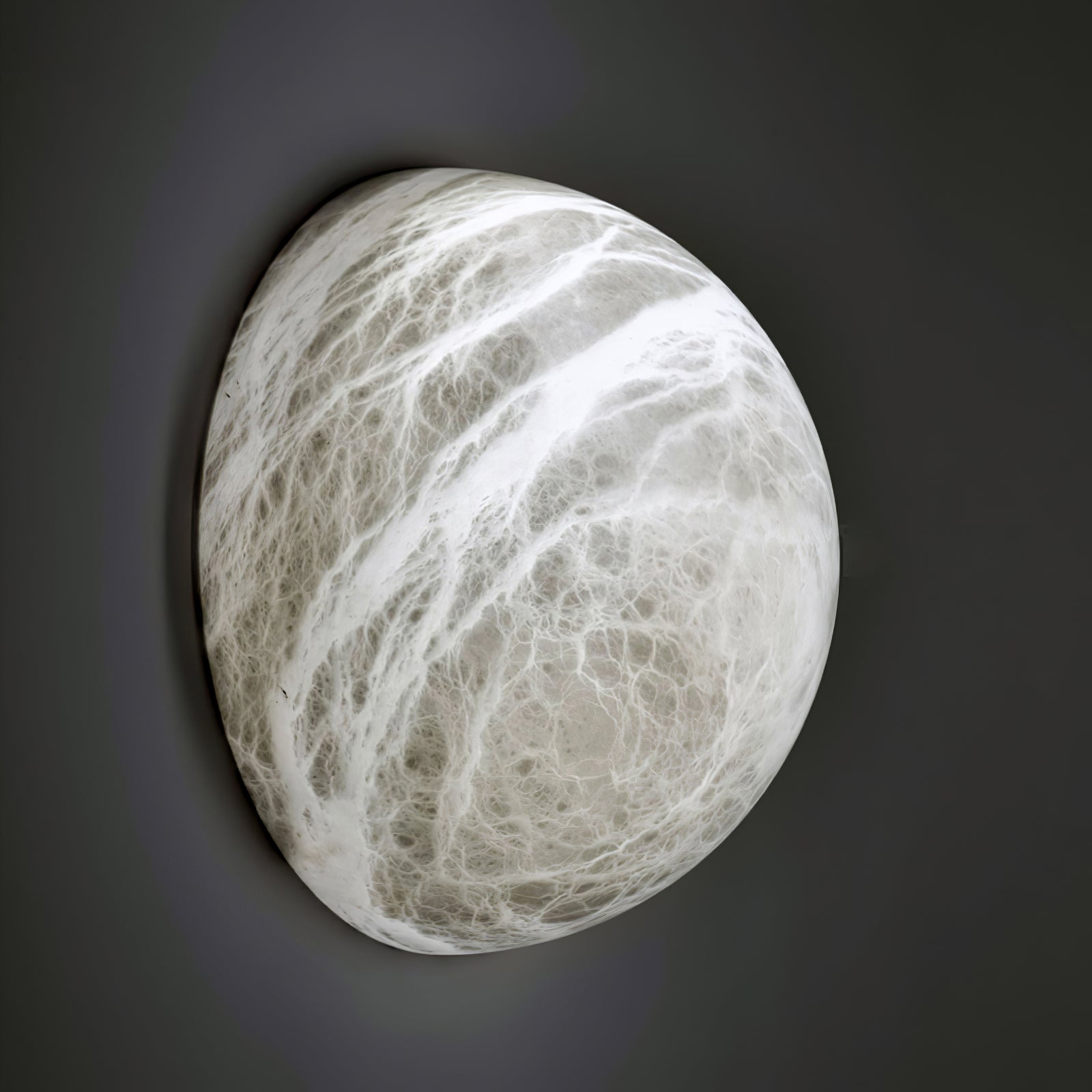 Lavi Wabi-Sabi Alabaster Wall Lamp-Neutral Decor