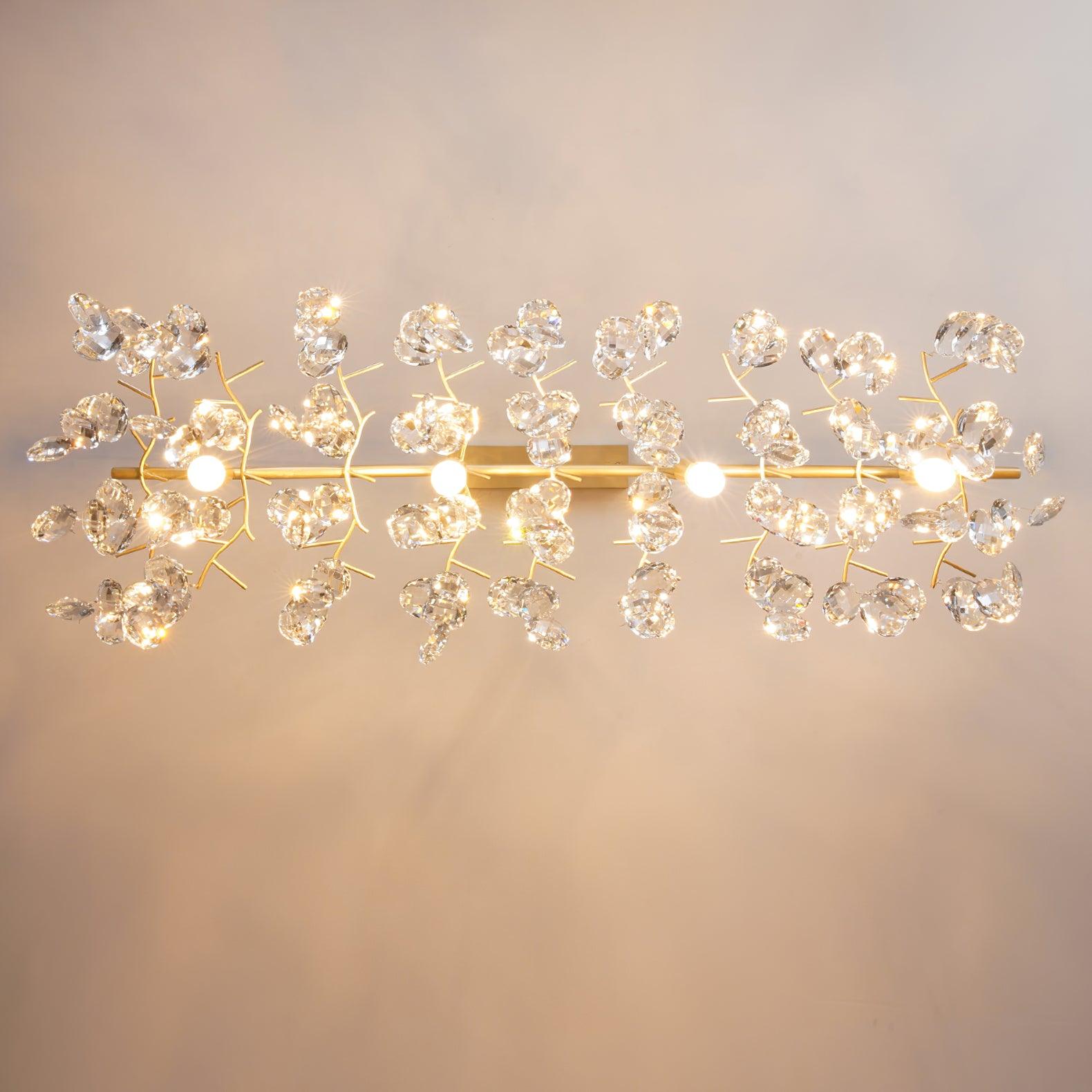 Nirixy Chandelier Crystal Branch Gold LED-Neutral Decor