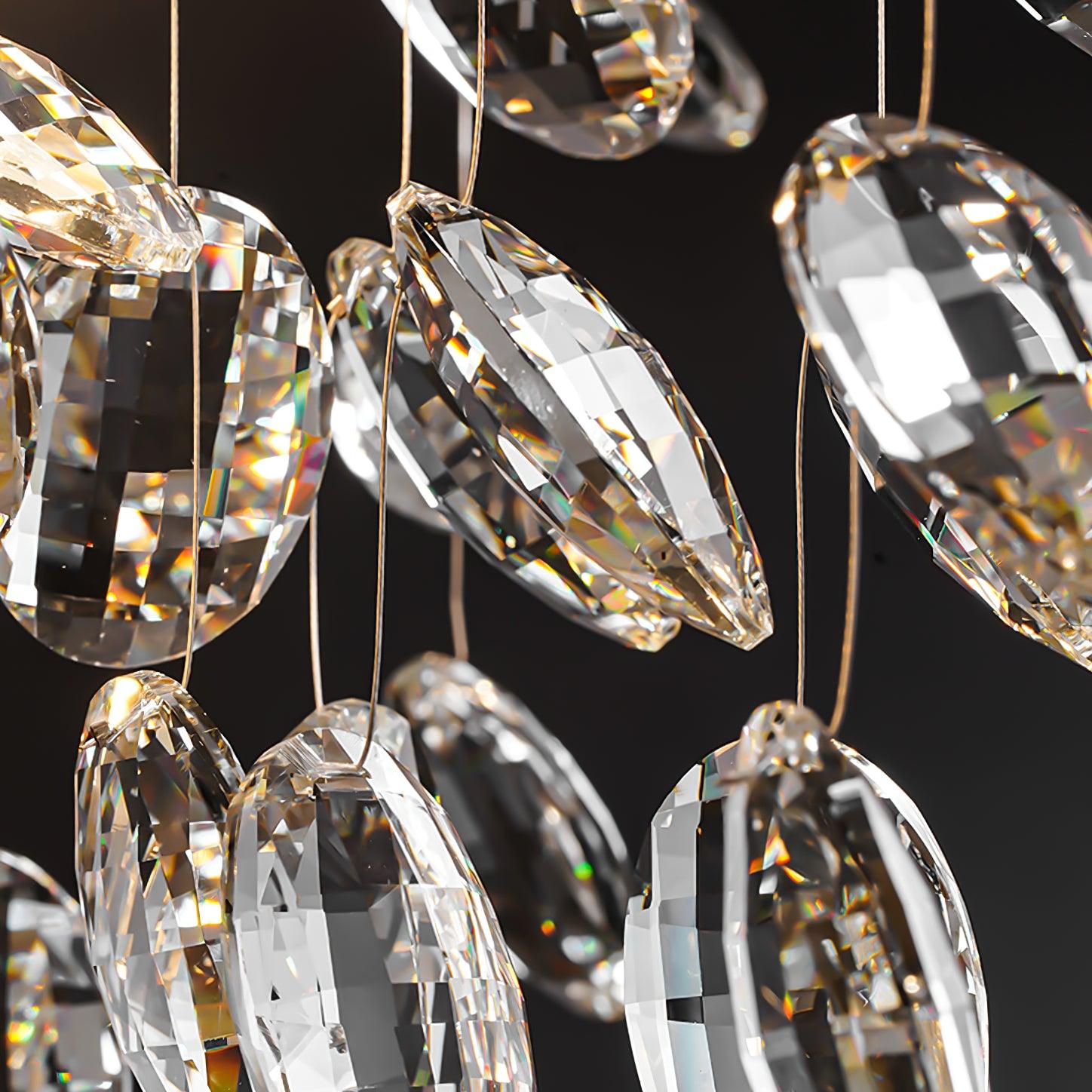 Nirixy Chandelier Crystal Branch Gold LED-Neutral Decor