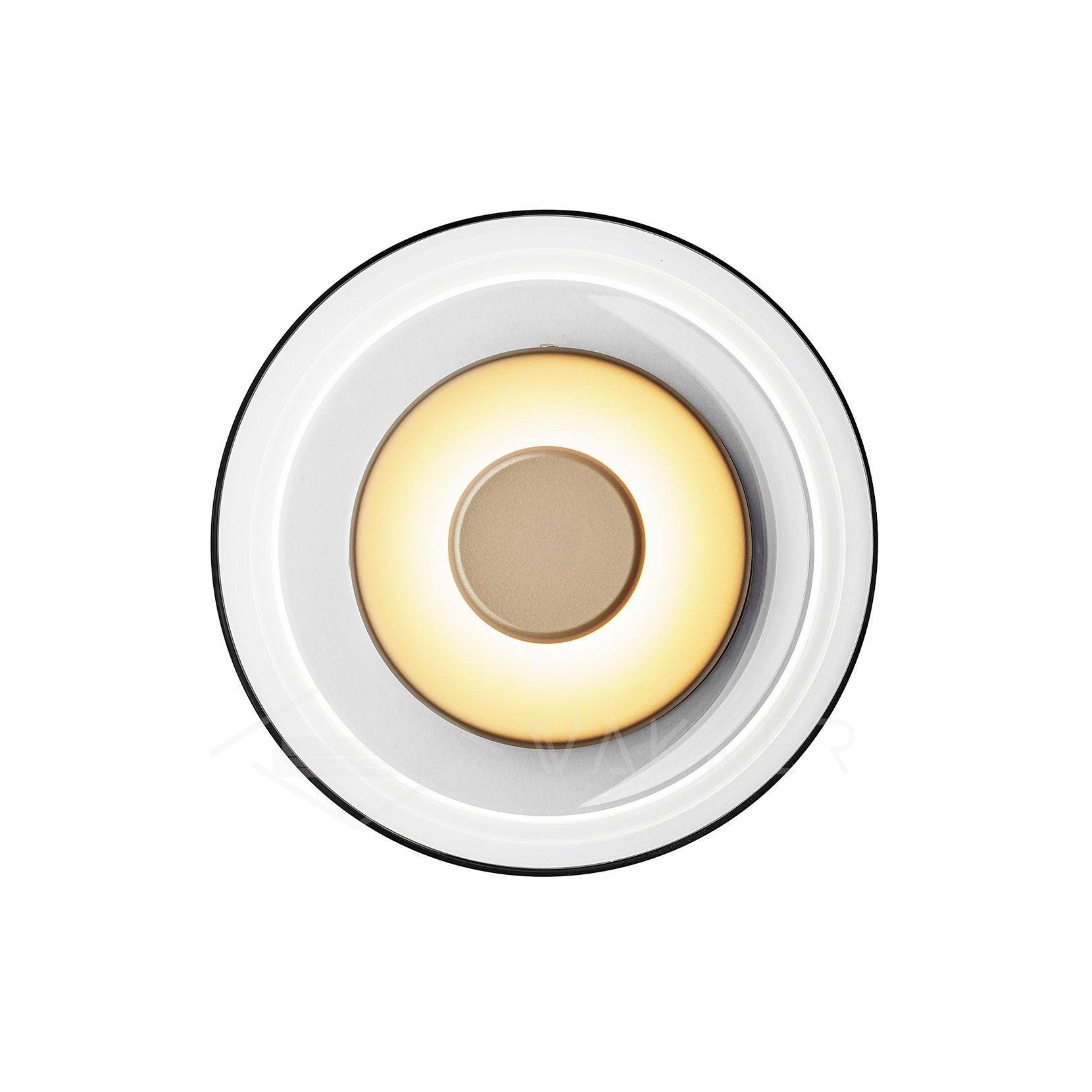 Aether Brass Glass Wall Light-Neutral Decor