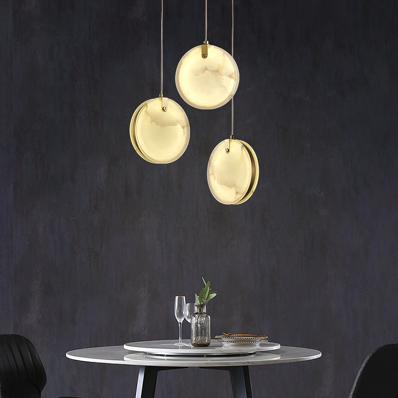 Selene Alabaster Pendant Light