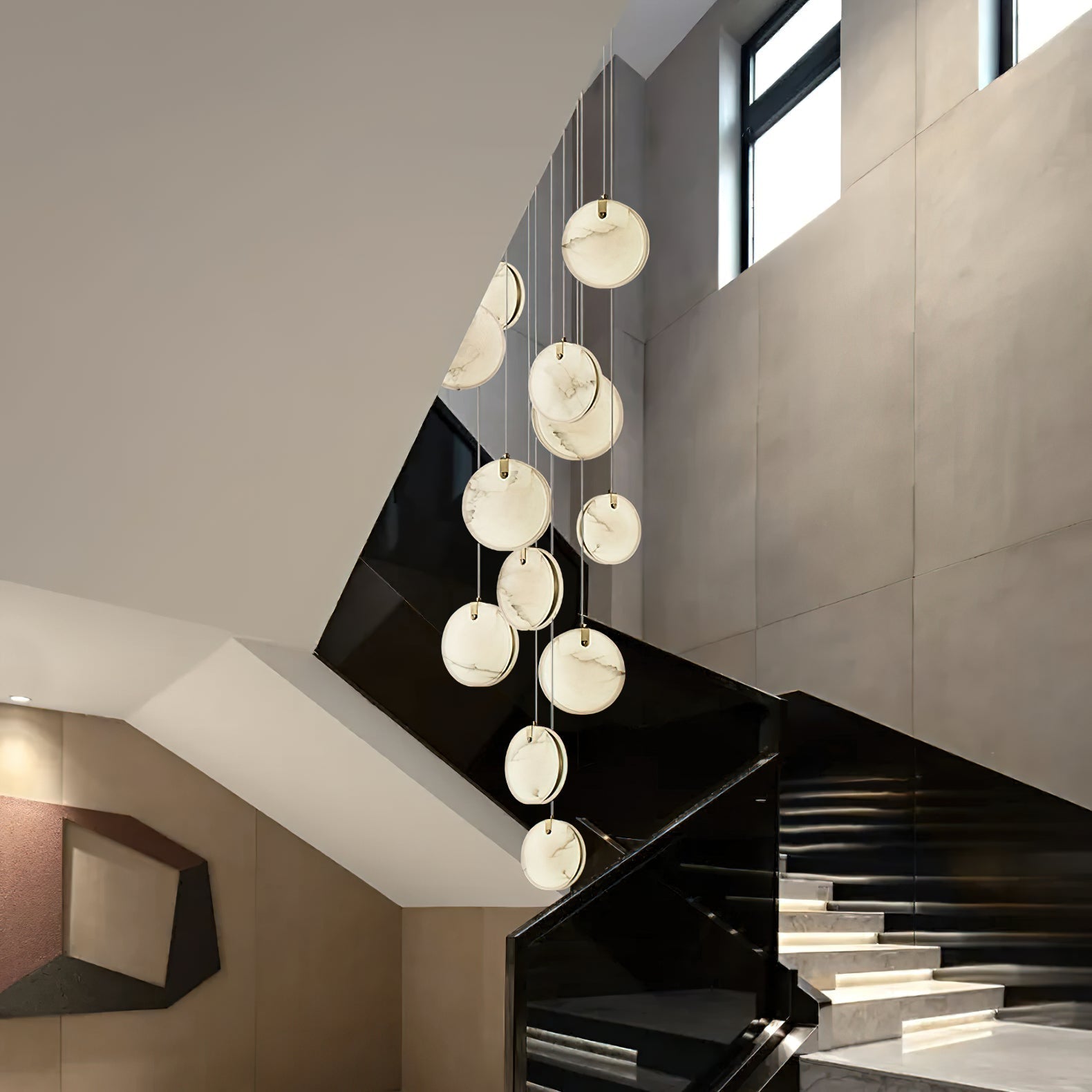 Selene Alabaster Pendant Light