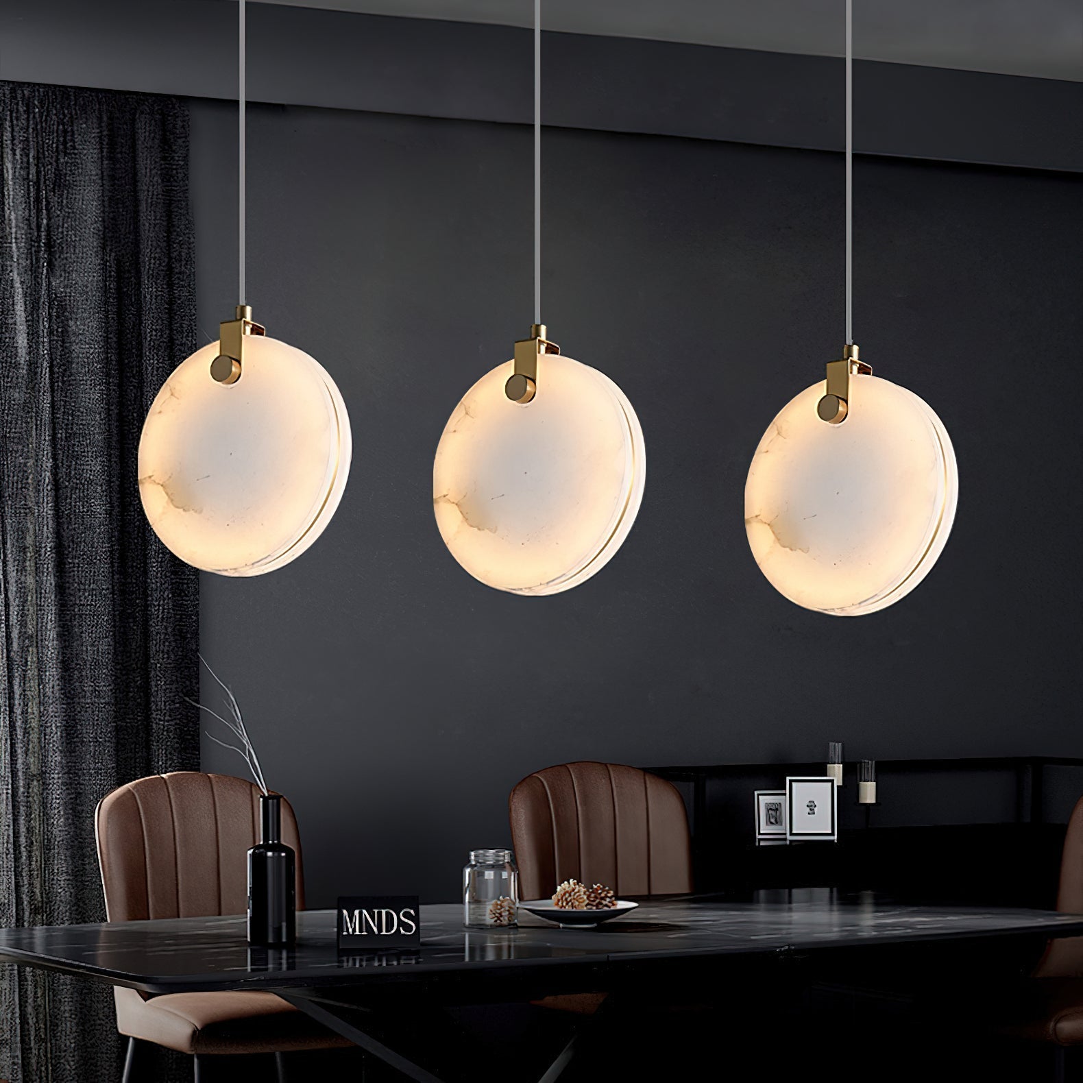 Selene Alabaster Pendant Light