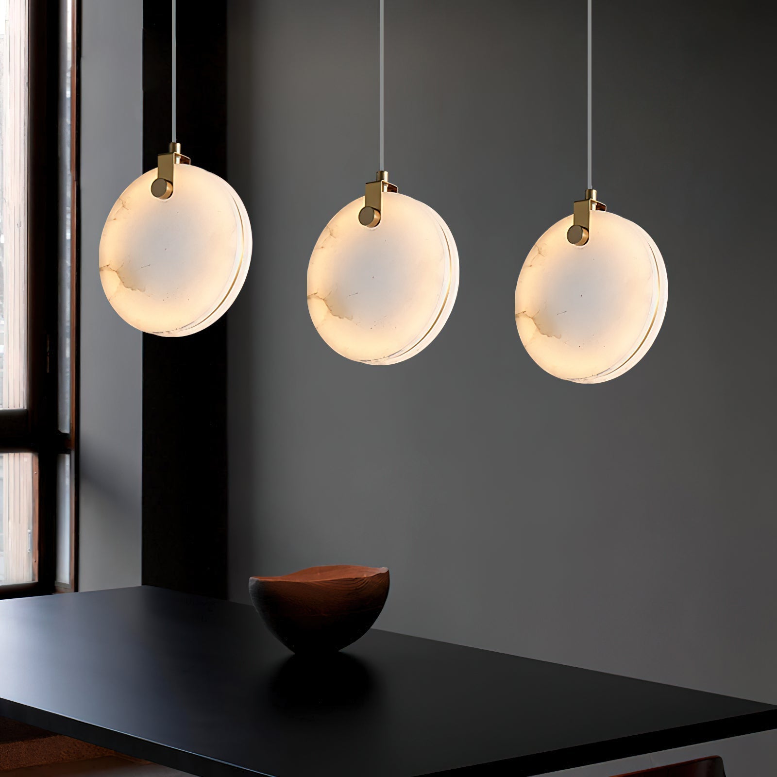 Selene Alabaster Pendant Light