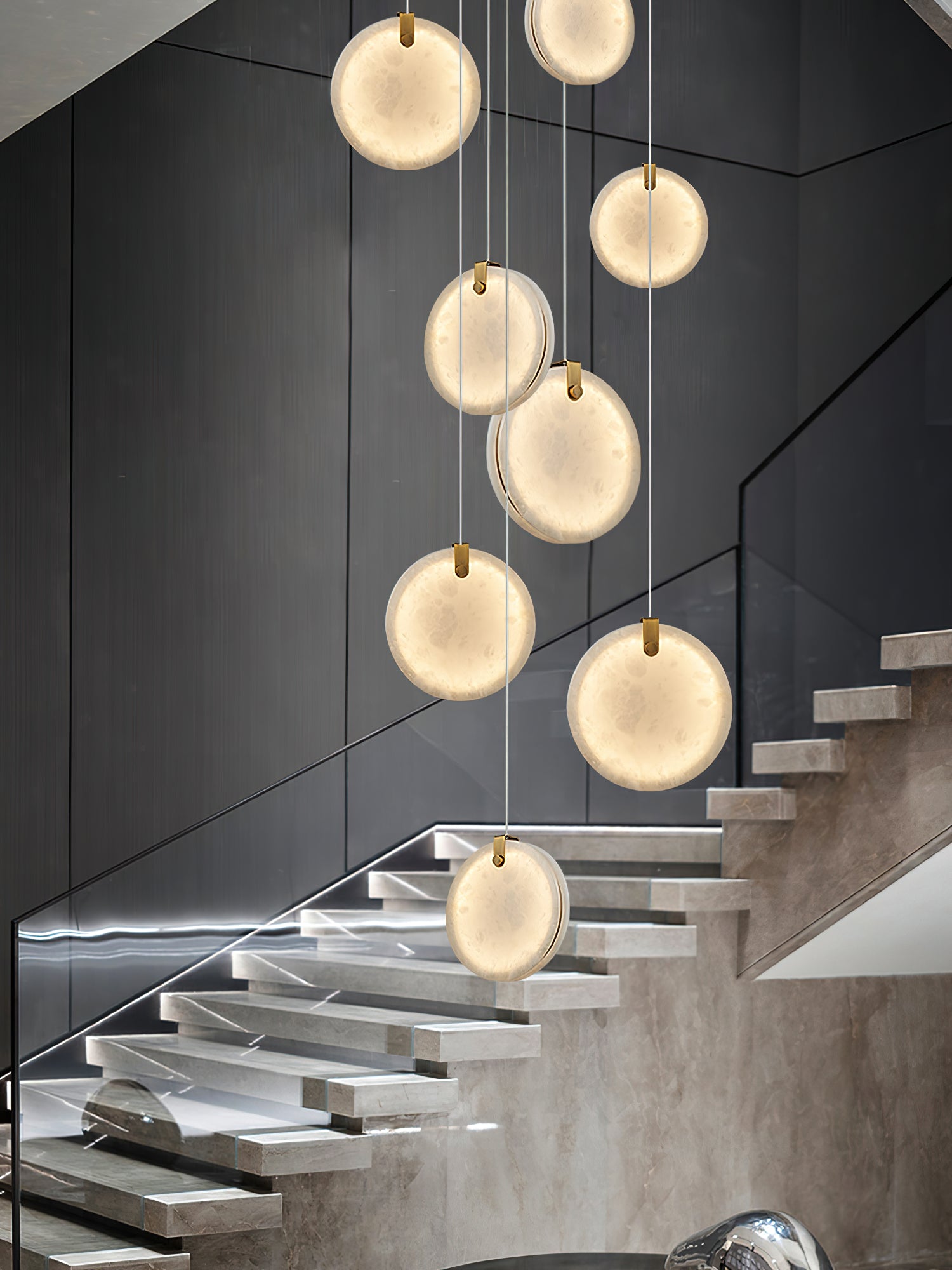 Selene Alabaster Pendant Light
