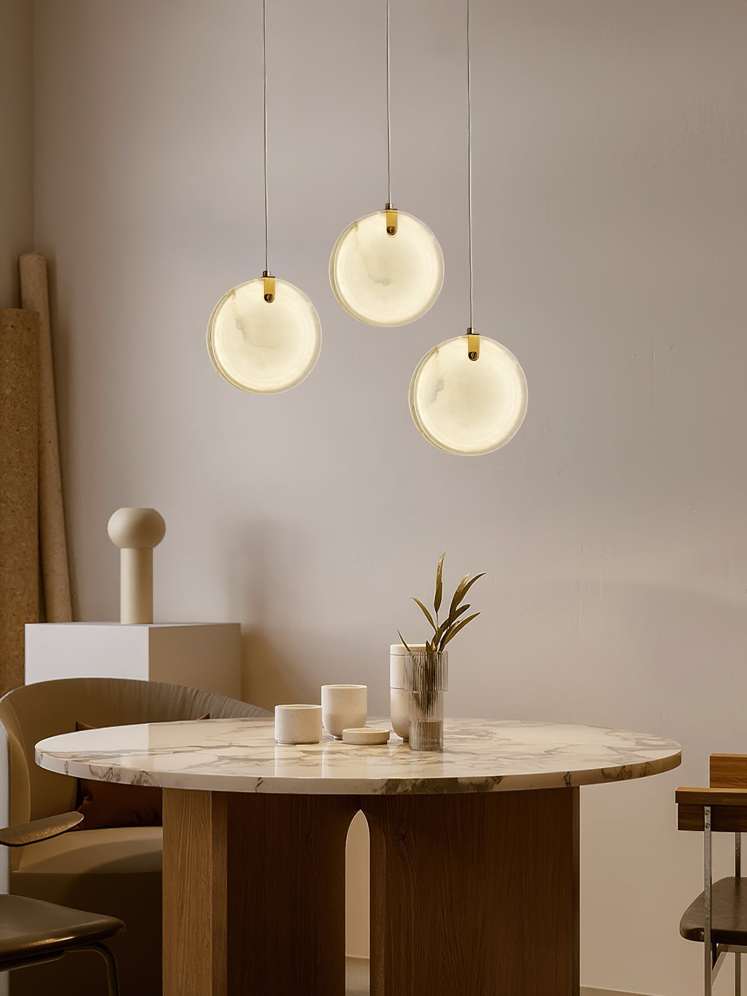 Selene Alabaster Pendant Light