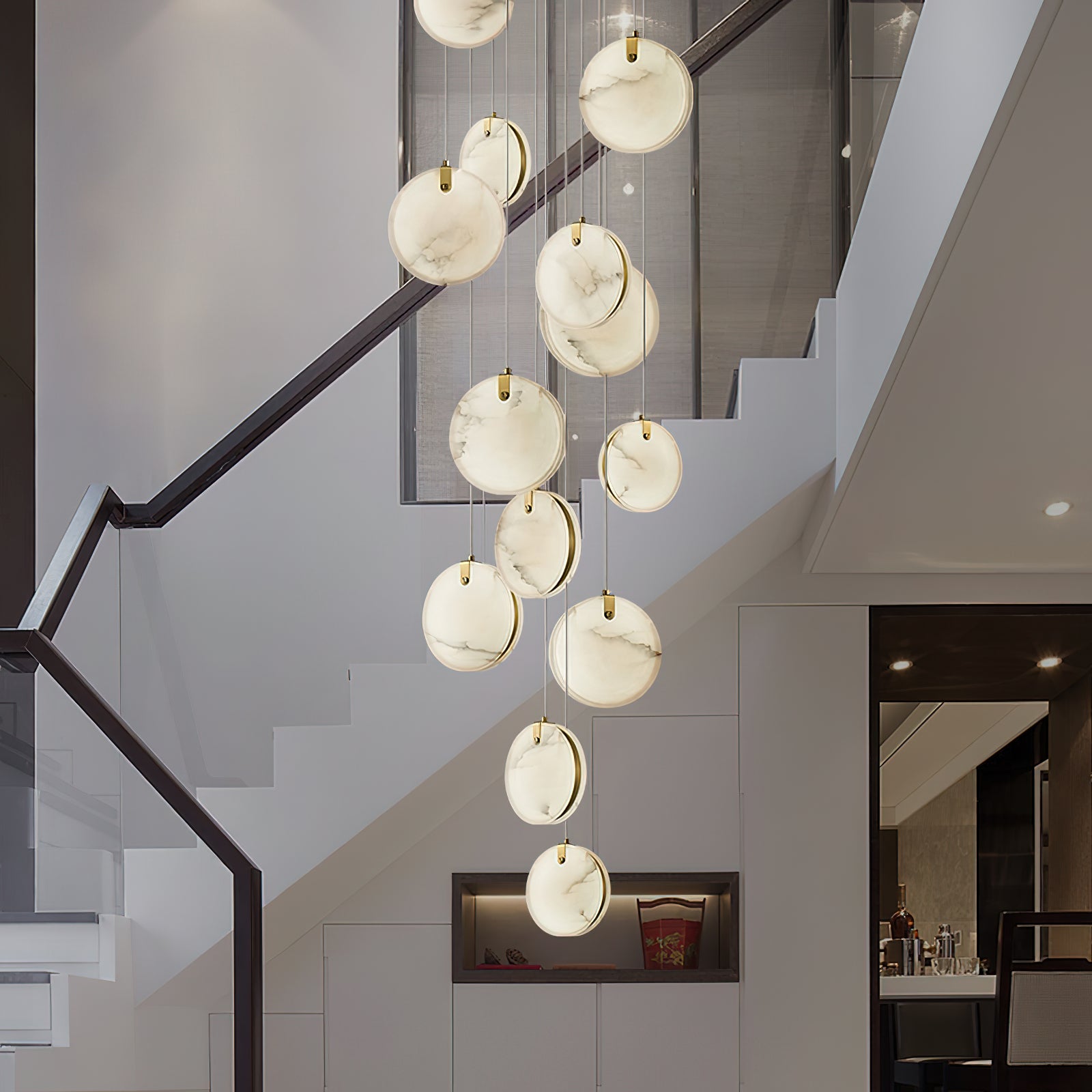 Selene Alabaster Pendant Light