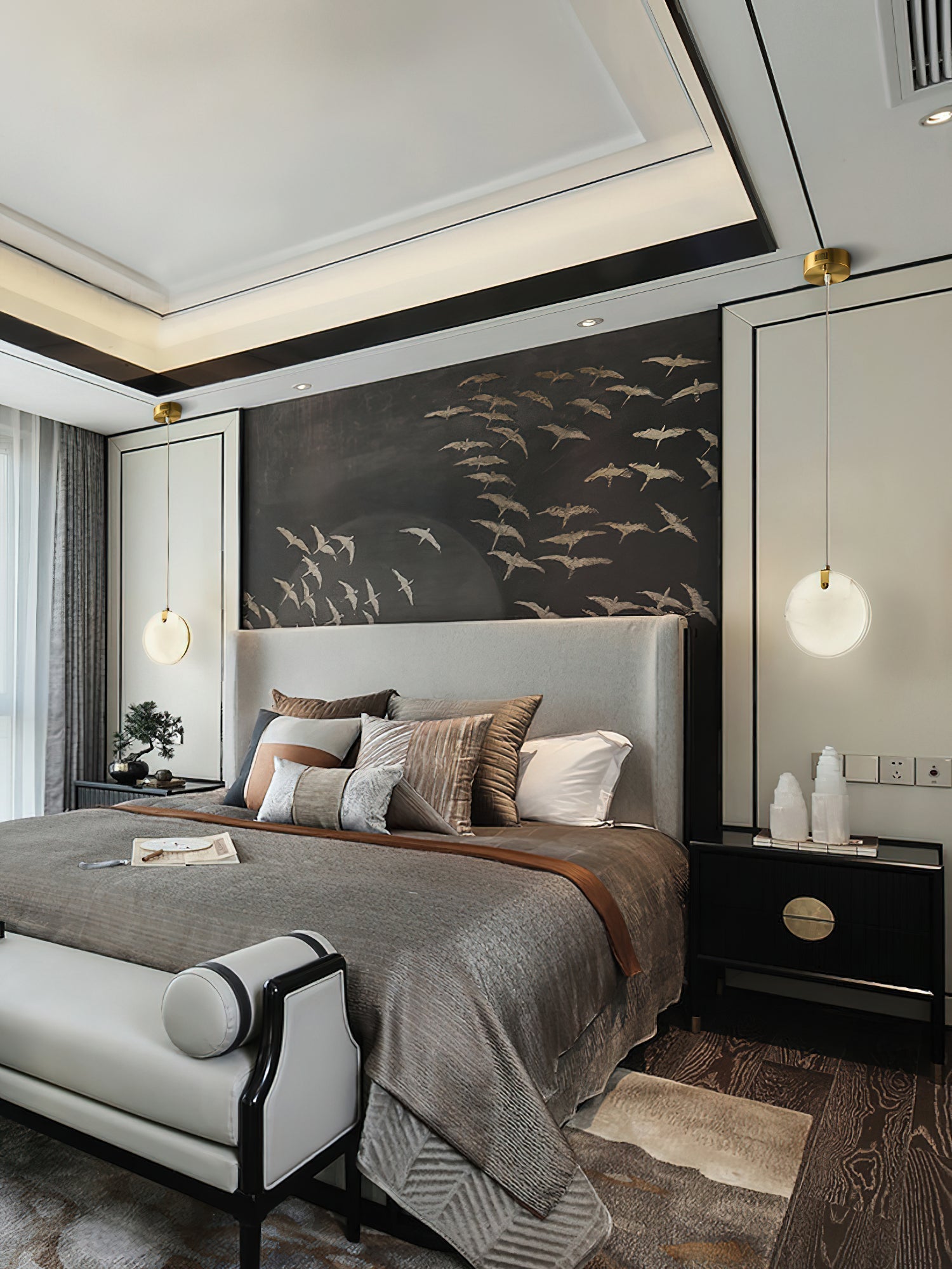 Selene Alabaster Pendant Light