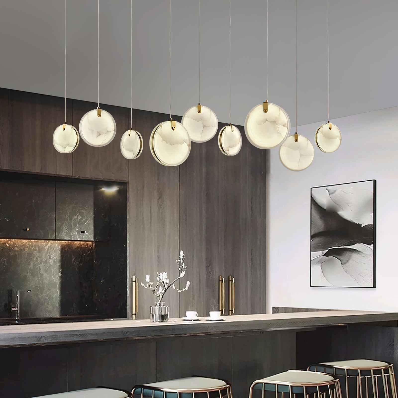 Selene Alabaster Pendant Light