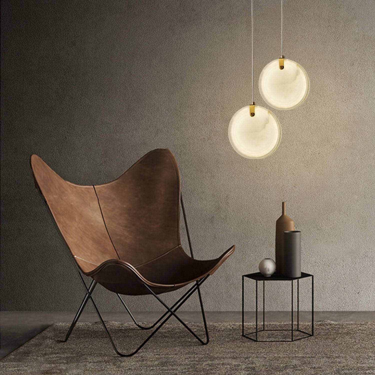 Selene Alabaster Pendant Light