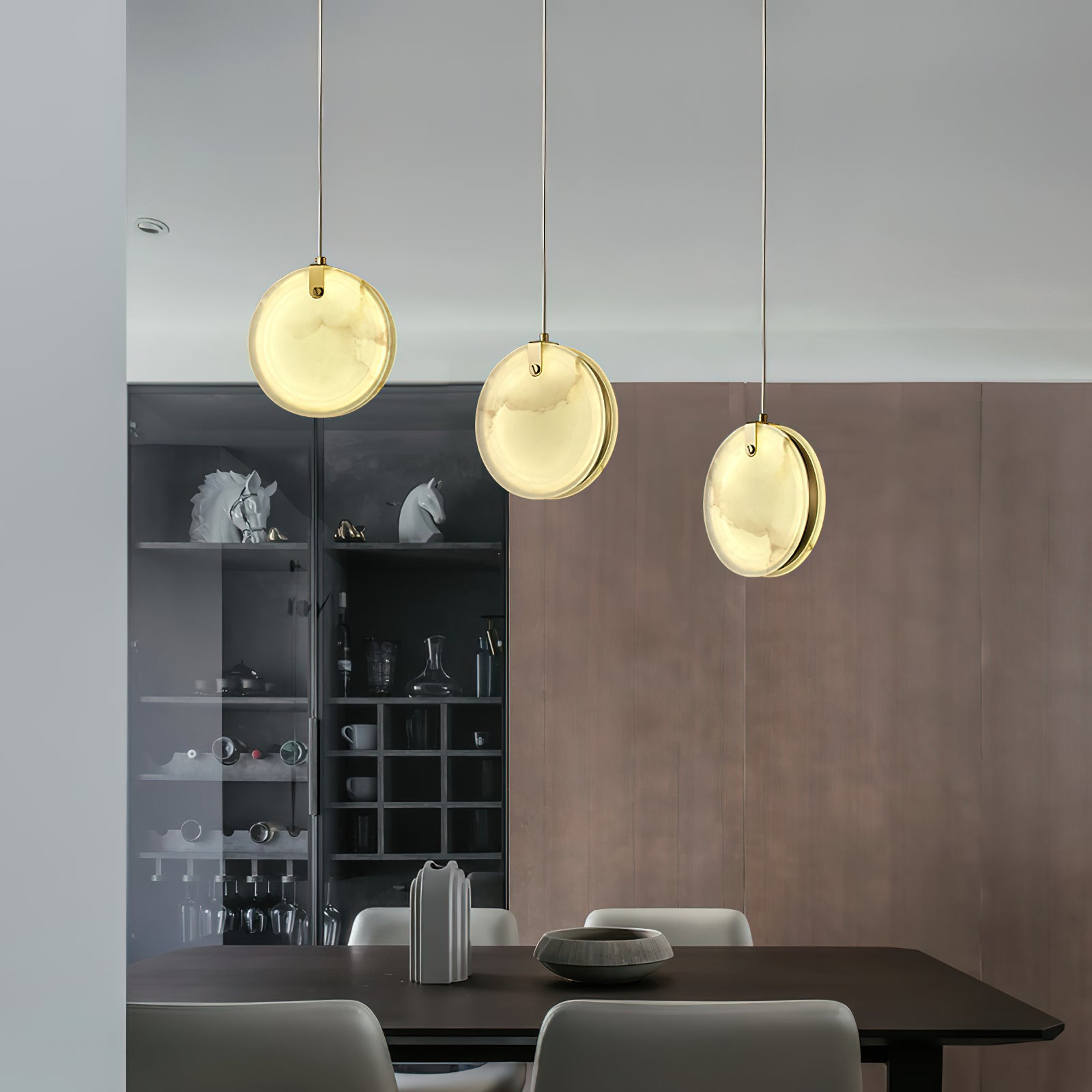 Selene Alabaster Pendant Light