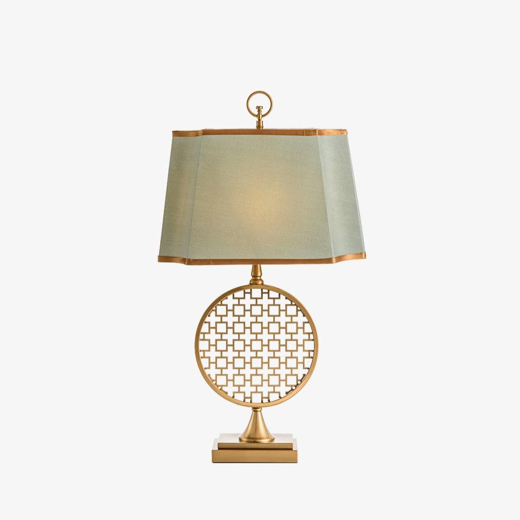 Aird Fabric Glam Table Lamp-Neutral Decor