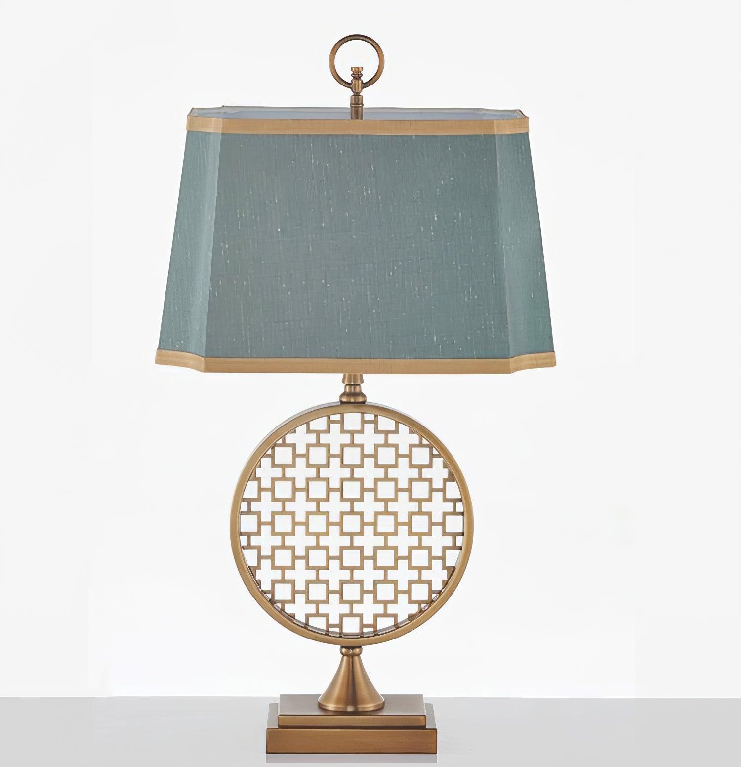 Aird Fabric Glam Table Lamp-Neutral Decor