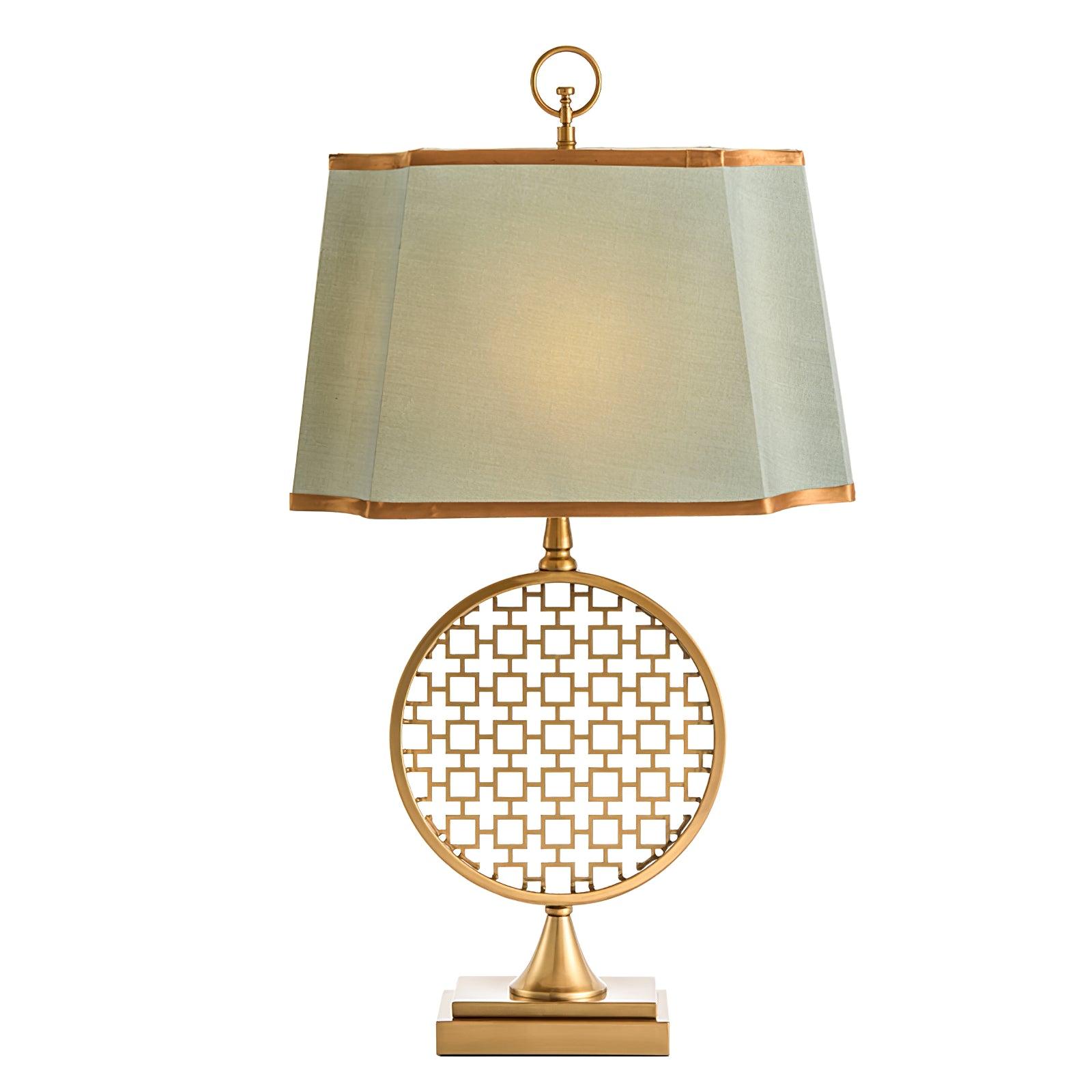 Aird Fabric Glam Table Lamp-Neutral Decor