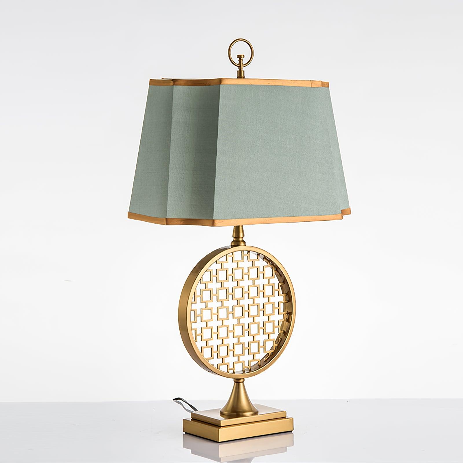 Aird Fabric Glam Table Lamp-Neutral Decor