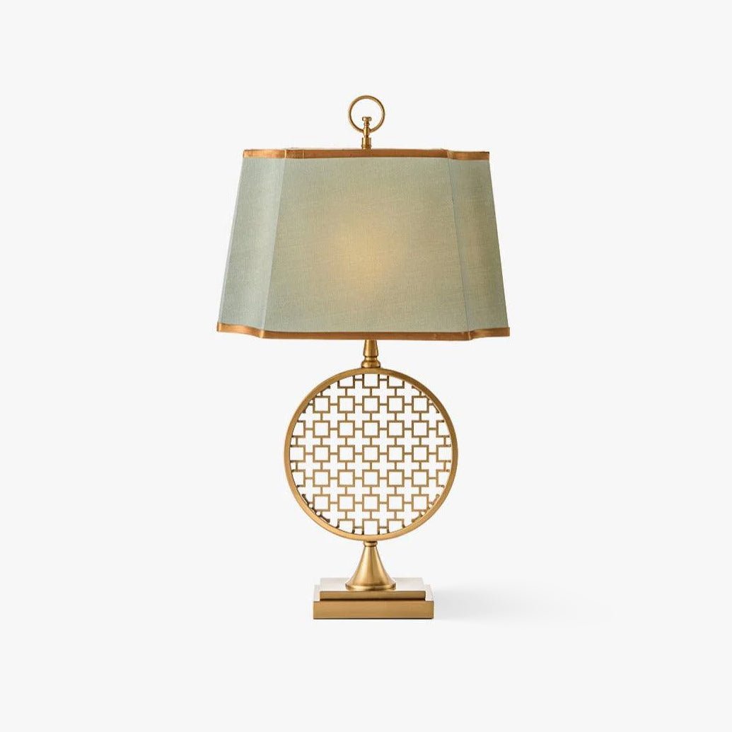 Aird Fabric Glam Table Lamp-Neutral Decor