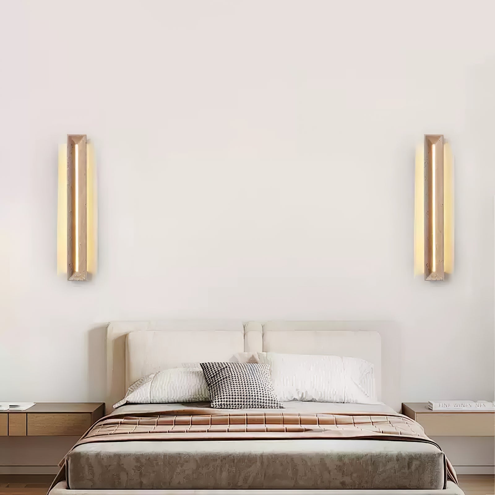 Dfi Minimalist Travertine Wall Light-Neutral Decor