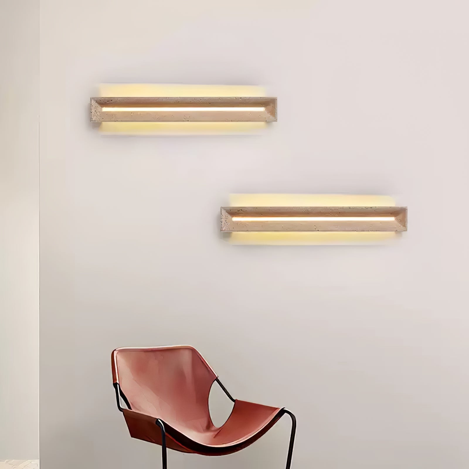 Dfi Minimalist Travertine Wall Light-Neutral Decor