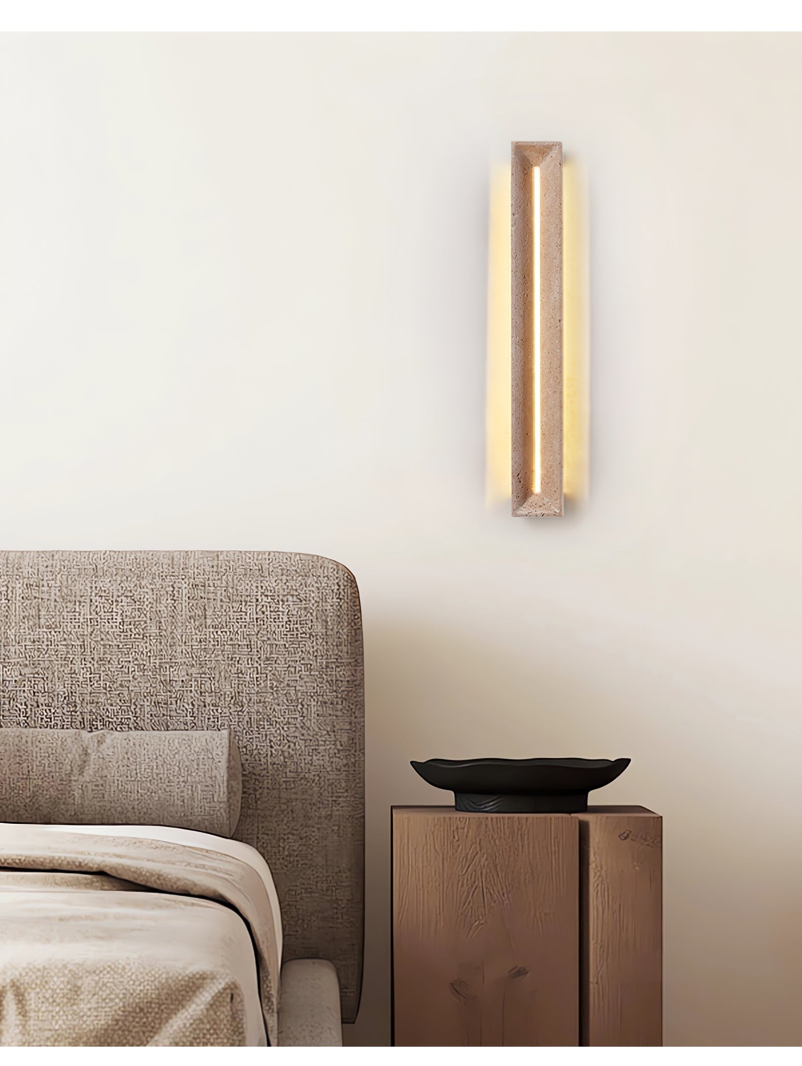 Dfi Minimalist Travertine Wall Light-Neutral Decor