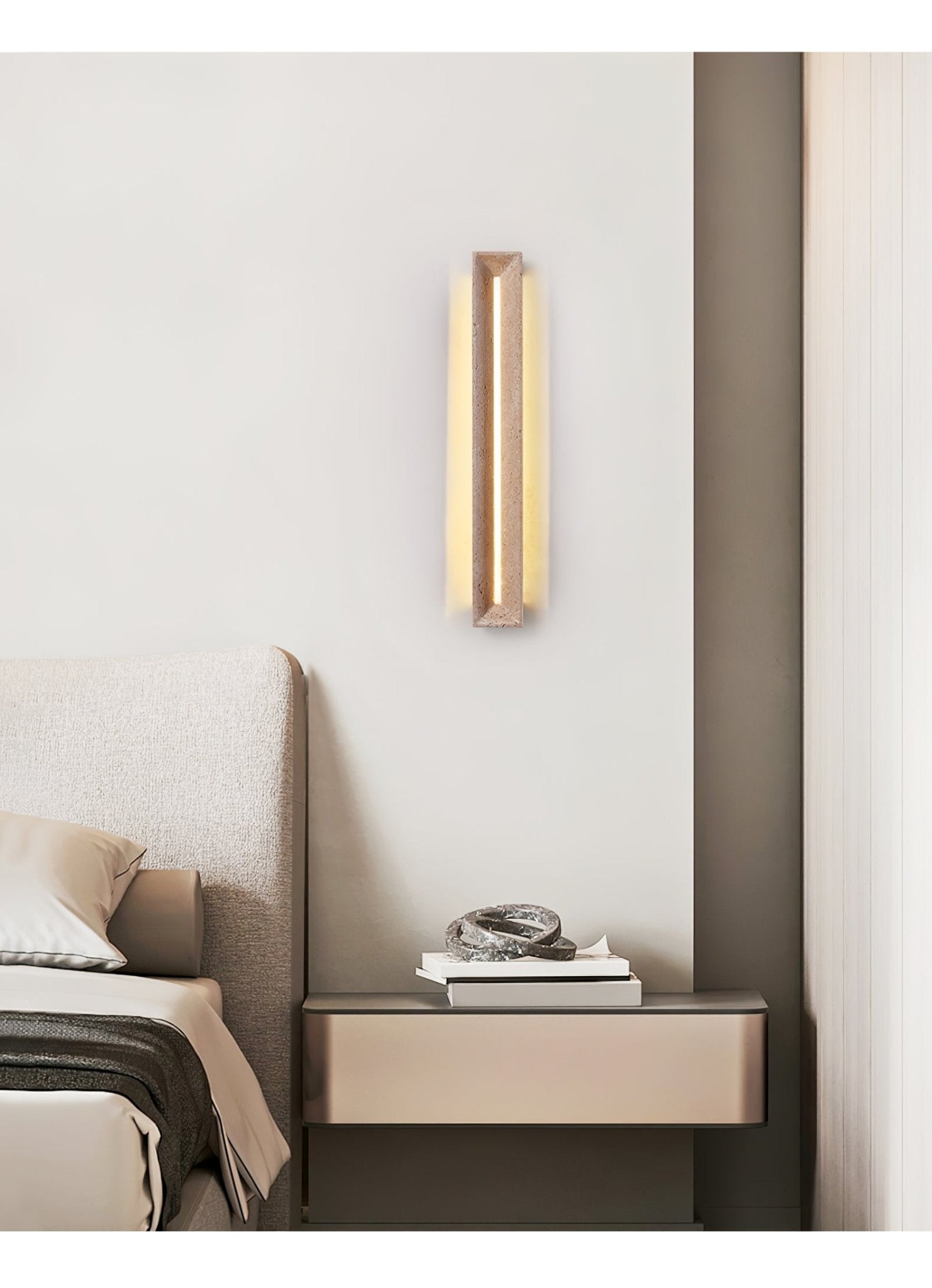 Dfi Minimalist Travertine Wall Light-Neutral Decor