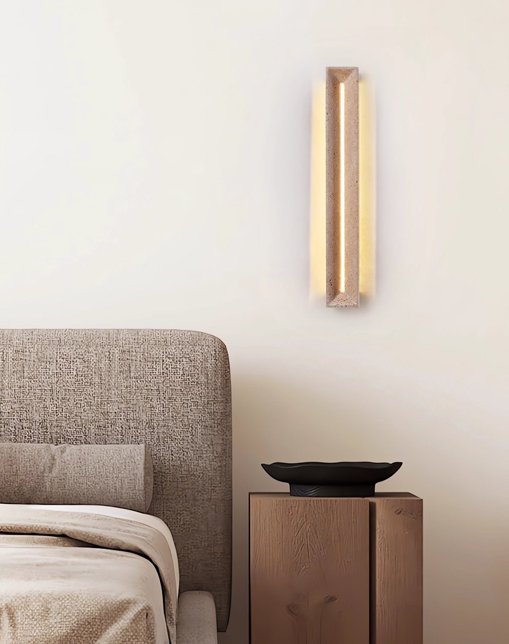 Dfi Minimalist Travertine Wall Light-Neutral Decor