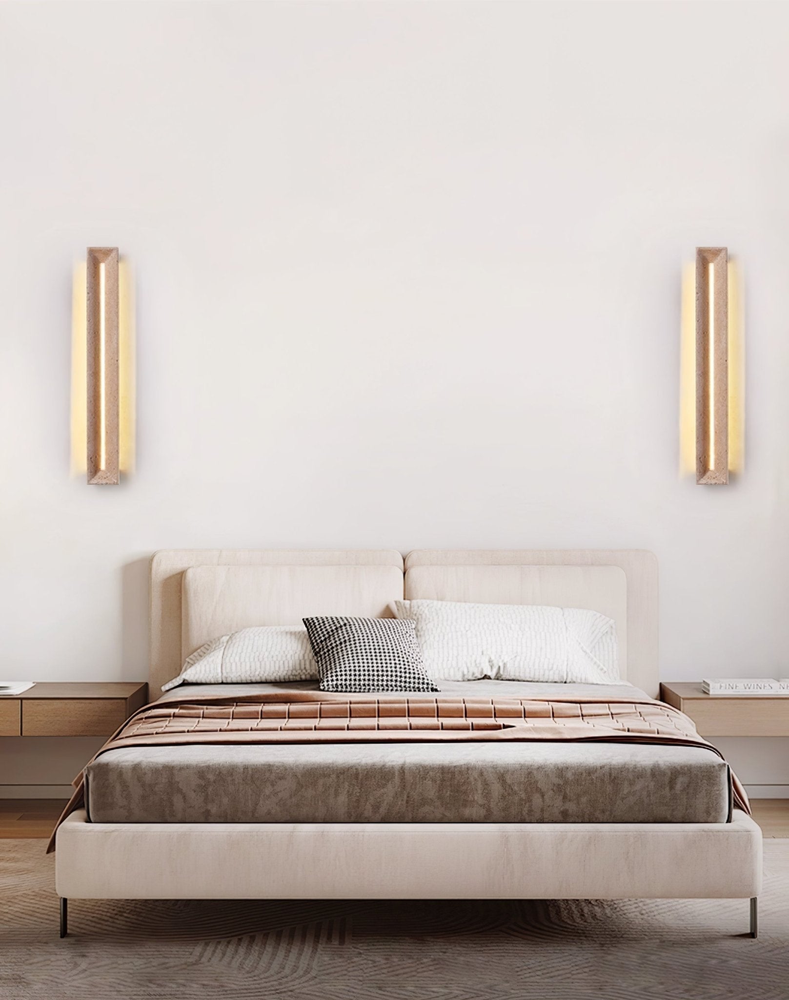 Dfi Minimalist Travertine Wall Light-Neutral Decor