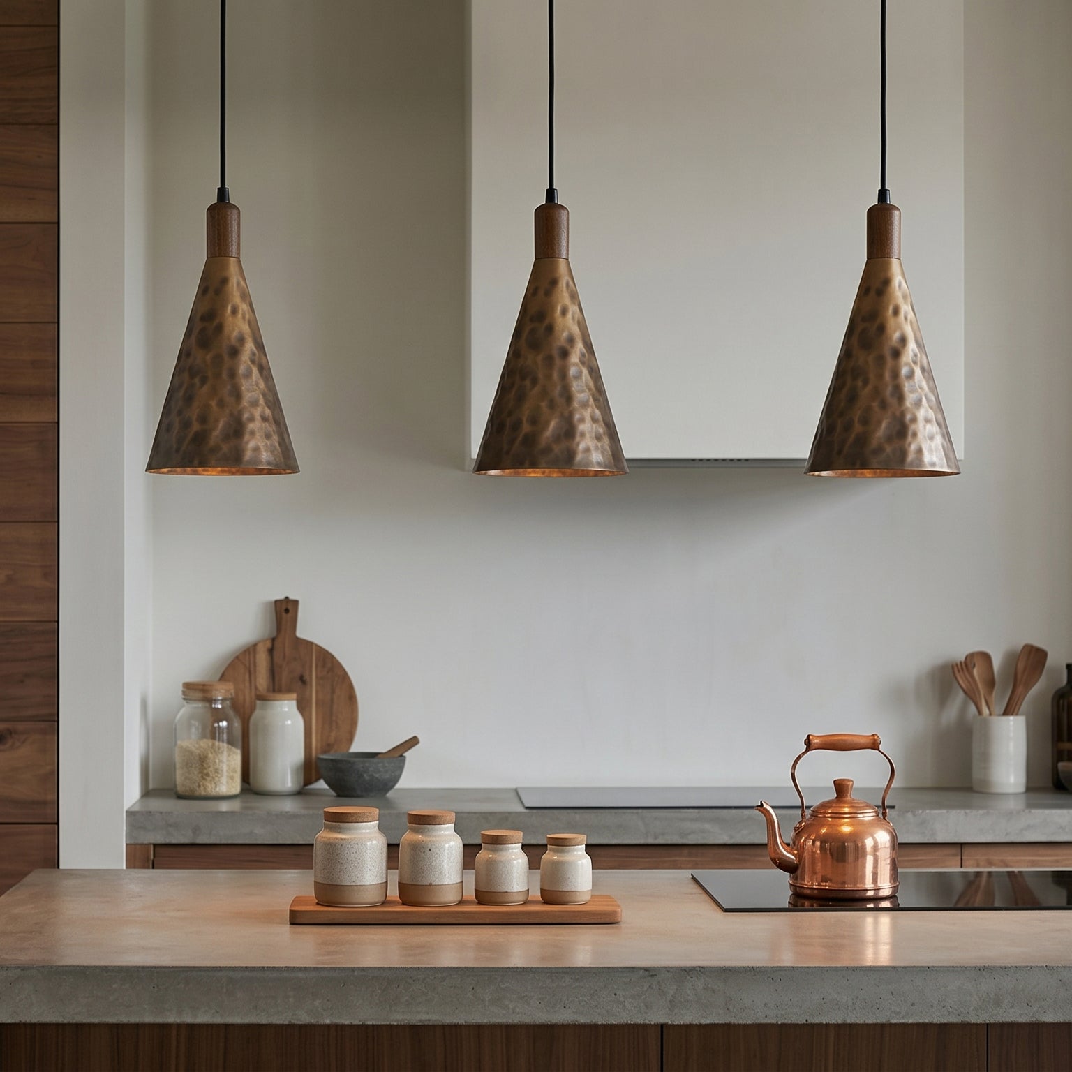 Model A of the Boyd Pendant Lamp, featuring a tall and slender design.