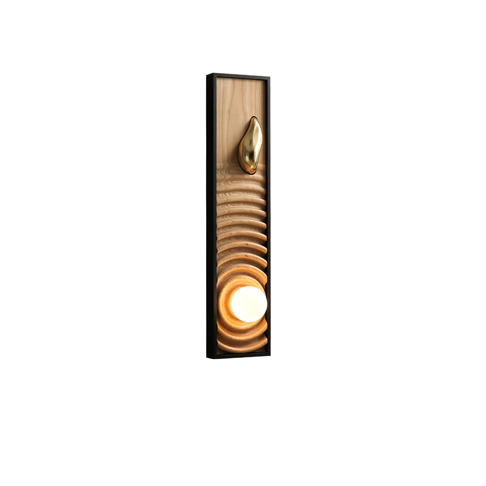 Caleb Vintage Wood Wall Lamp-Neutral Decor