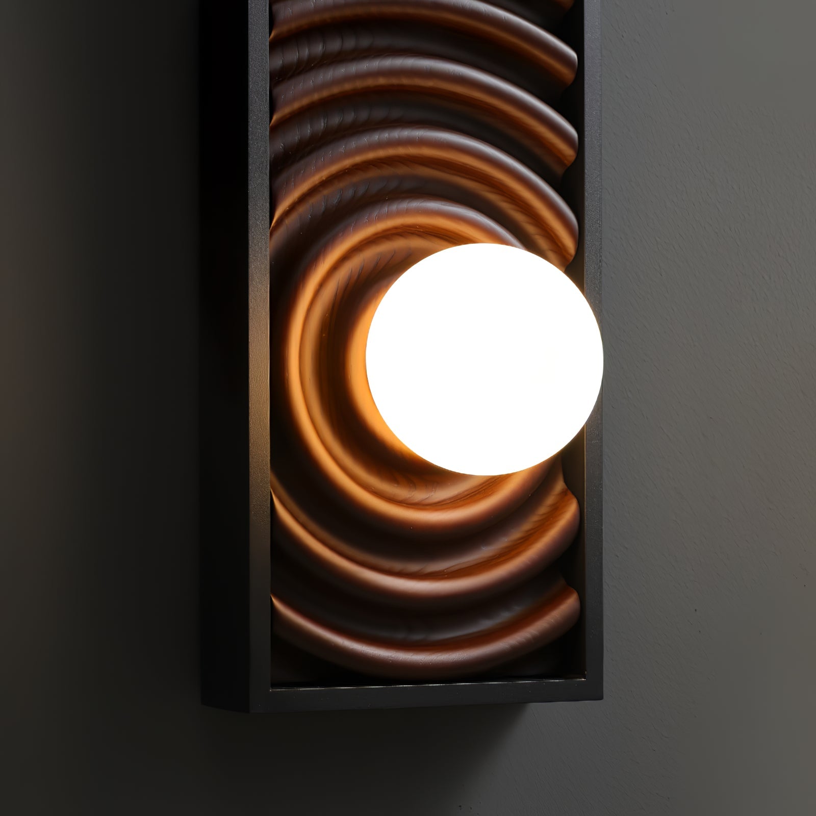 Caleb Vintage Wood Wall Lamp-Neutral Decor
