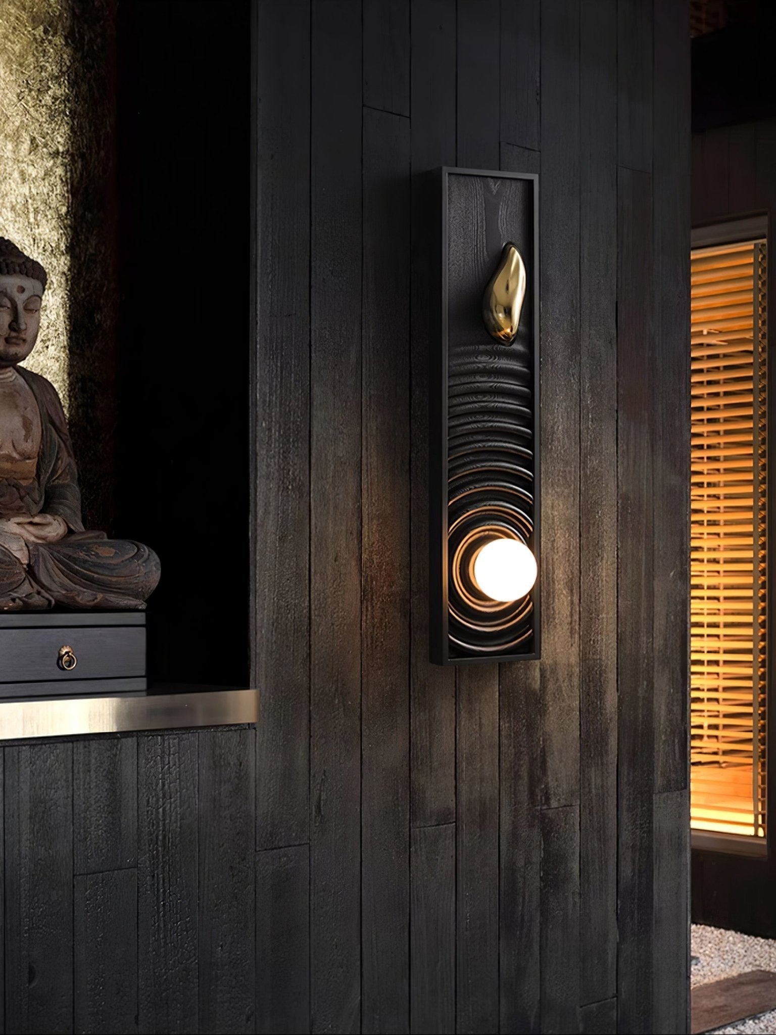 Caleb Vintage Wood Wall Lamp-Neutral Decor