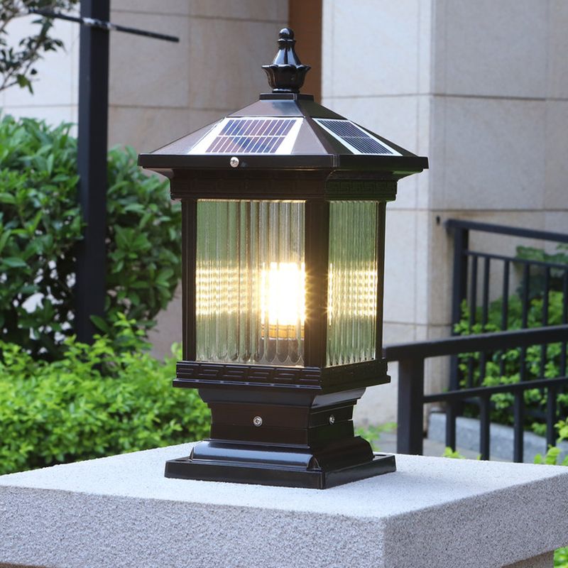 Ray Vintage Classic Lantern Solar Outdoor Light-Neutral Decor