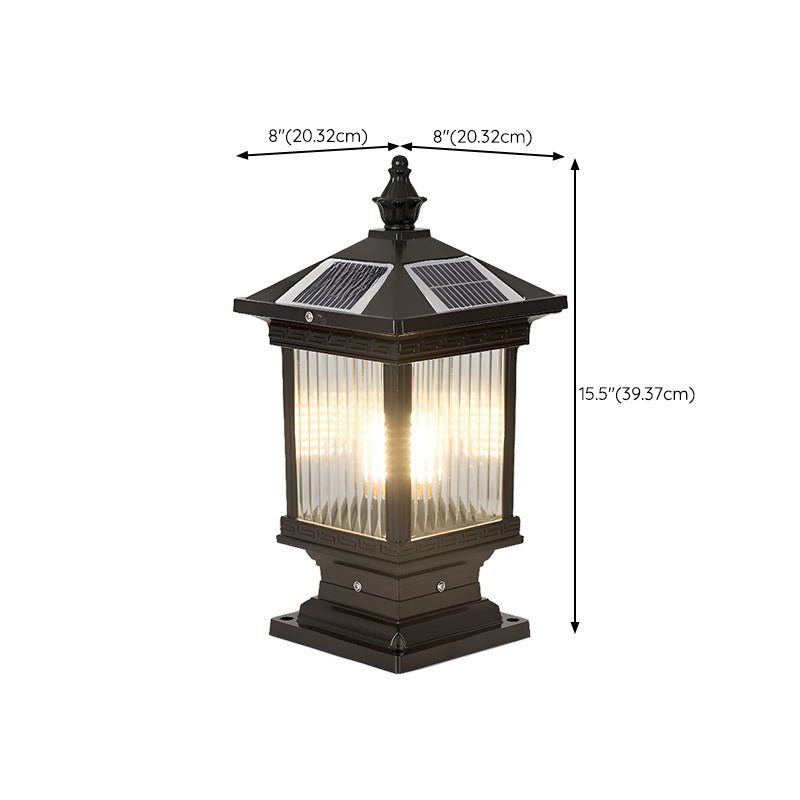 Ray Vintage Classic Lantern Solar Outdoor Light-Neutral Decor