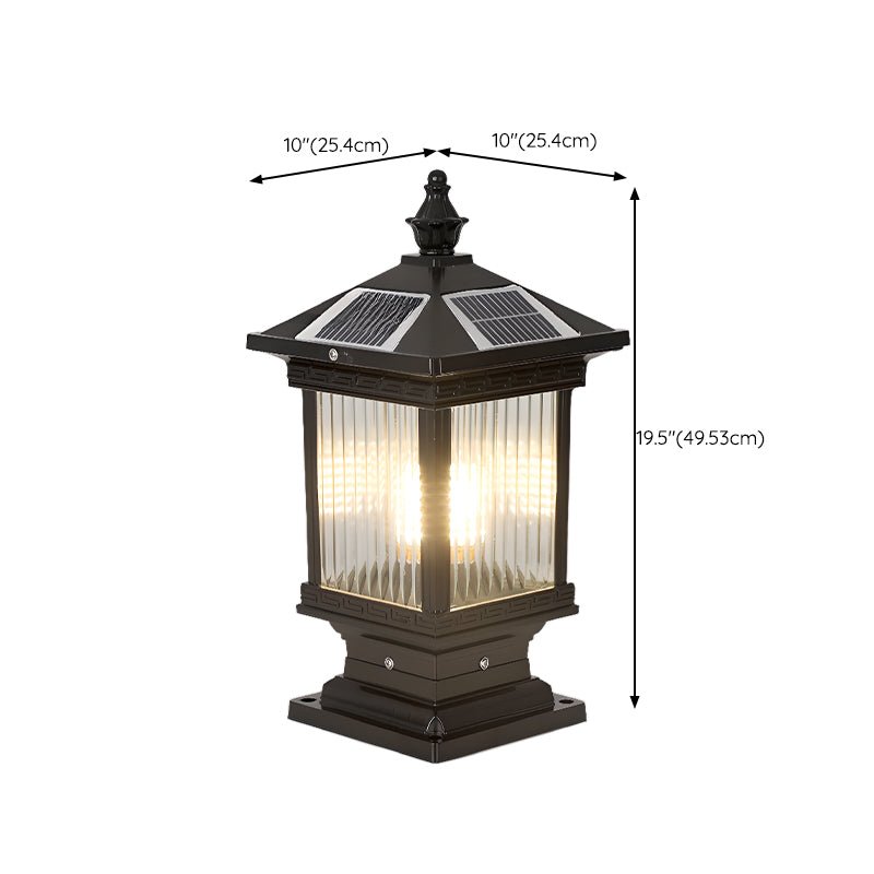 Ray Vintage Classic Lantern Solar Outdoor Light-Neutral Decor