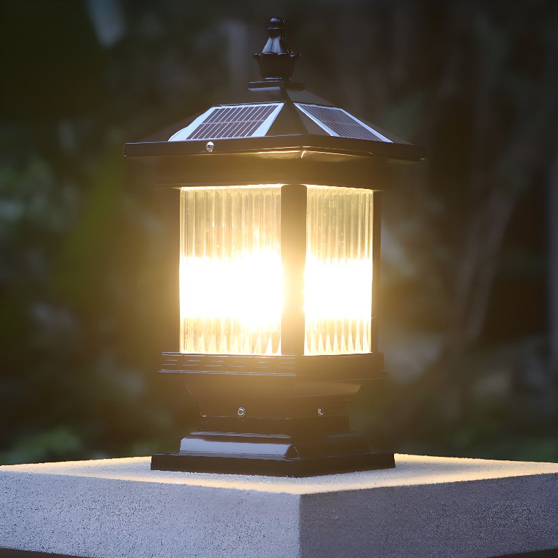 Ray Vintage Classic Lantern Solar Outdoor Light-Neutral Decor