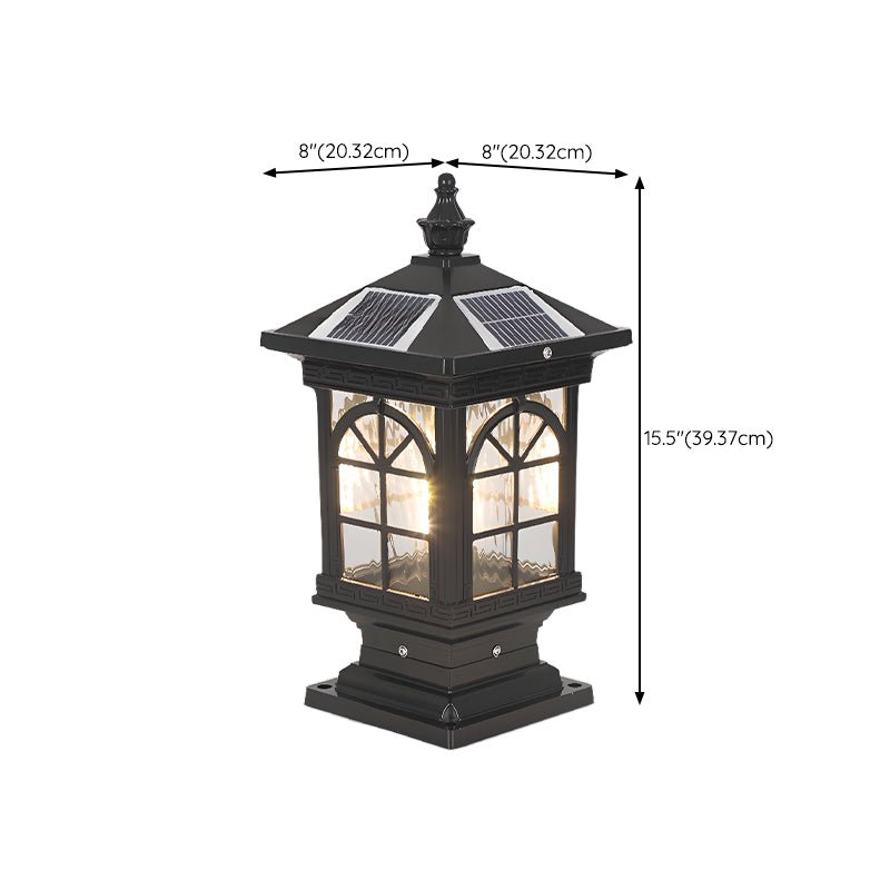 Ray Vintage Classic Lantern Solar Outdoor Light-Neutral Decor