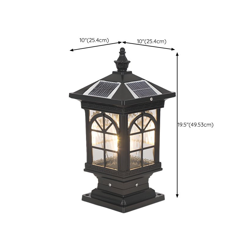 Ray Vintage Classic Lantern Solar Outdoor Light-Neutral Decor