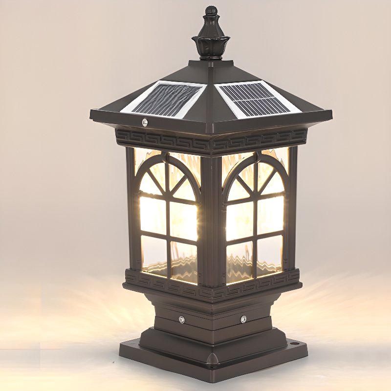 Ray Vintage Classic Lantern Solar Outdoor Light-Neutral Decor