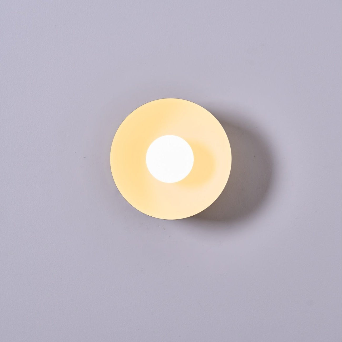Vethaora Modern Minimalist Solar Eclipse Brass Glass Wall Light-Neutral Decor