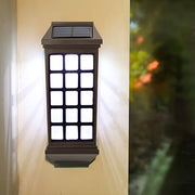 Cub Solar LED Light-controlled Modern ABS Outdoor Wall Lamp