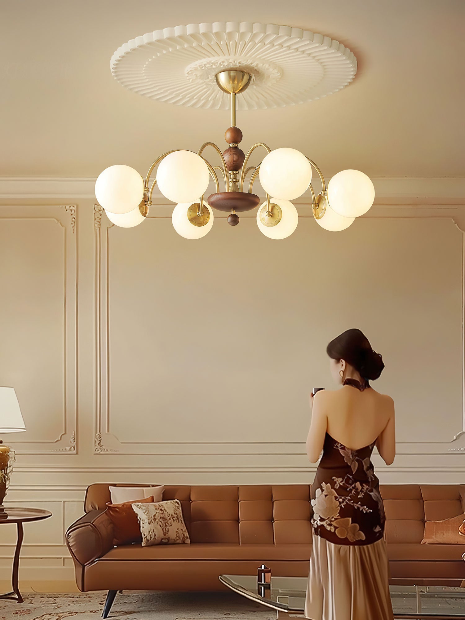 Naomi Luxury Chandelier-Neutral Decor