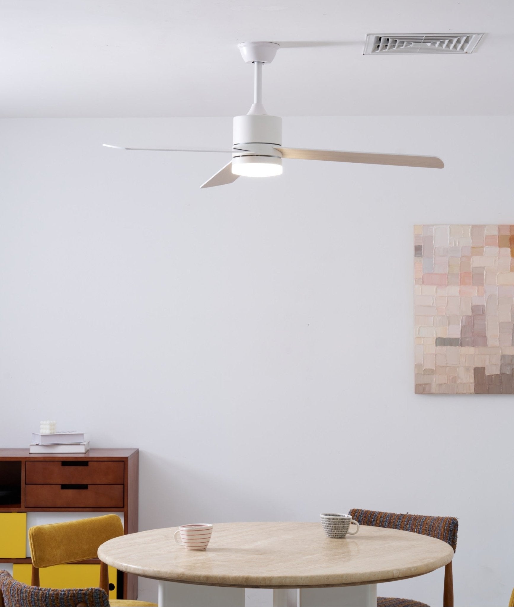 Solara Drift Ceiling Fan Lamp-Neutral Decor