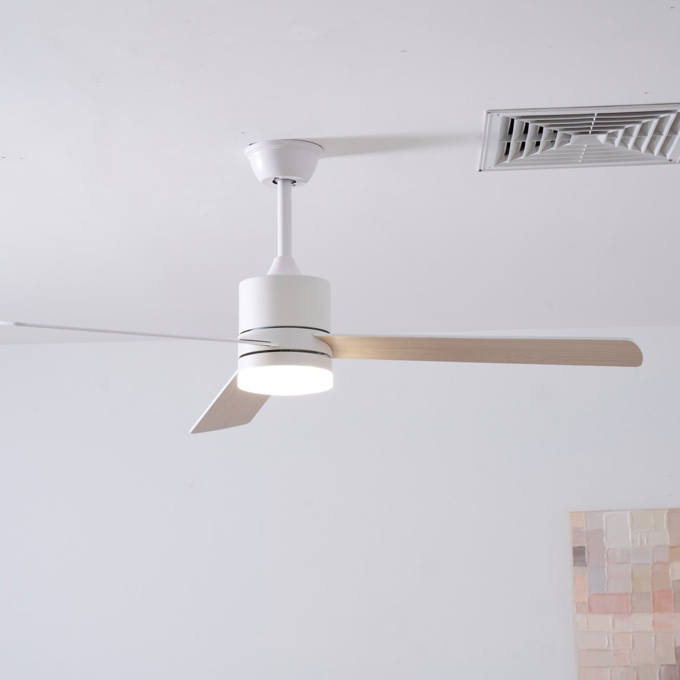 Solara Drift Ceiling Fan Lamp-Neutral Decor