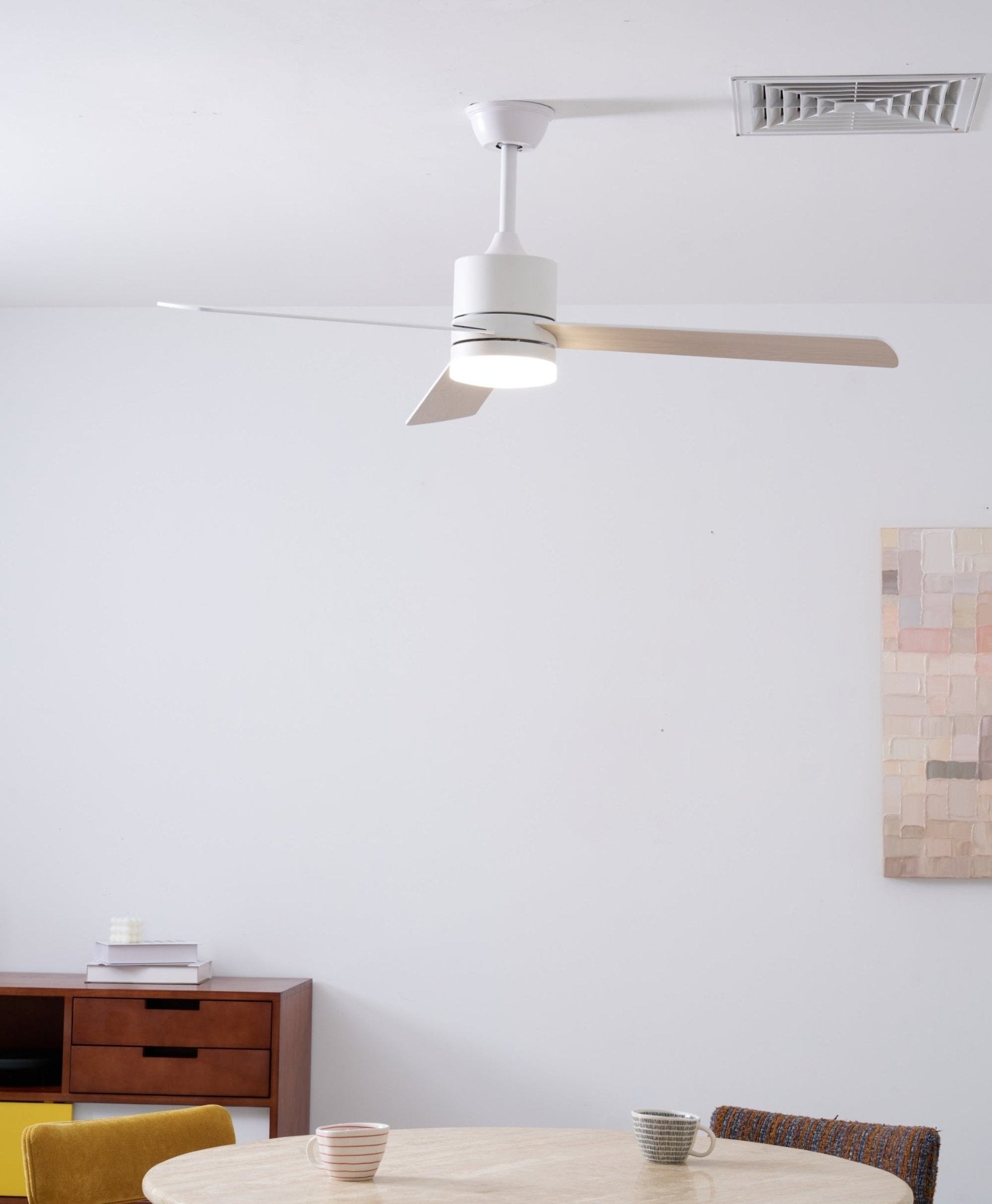 Solara Drift Ceiling Fan Lamp-Neutral Decor