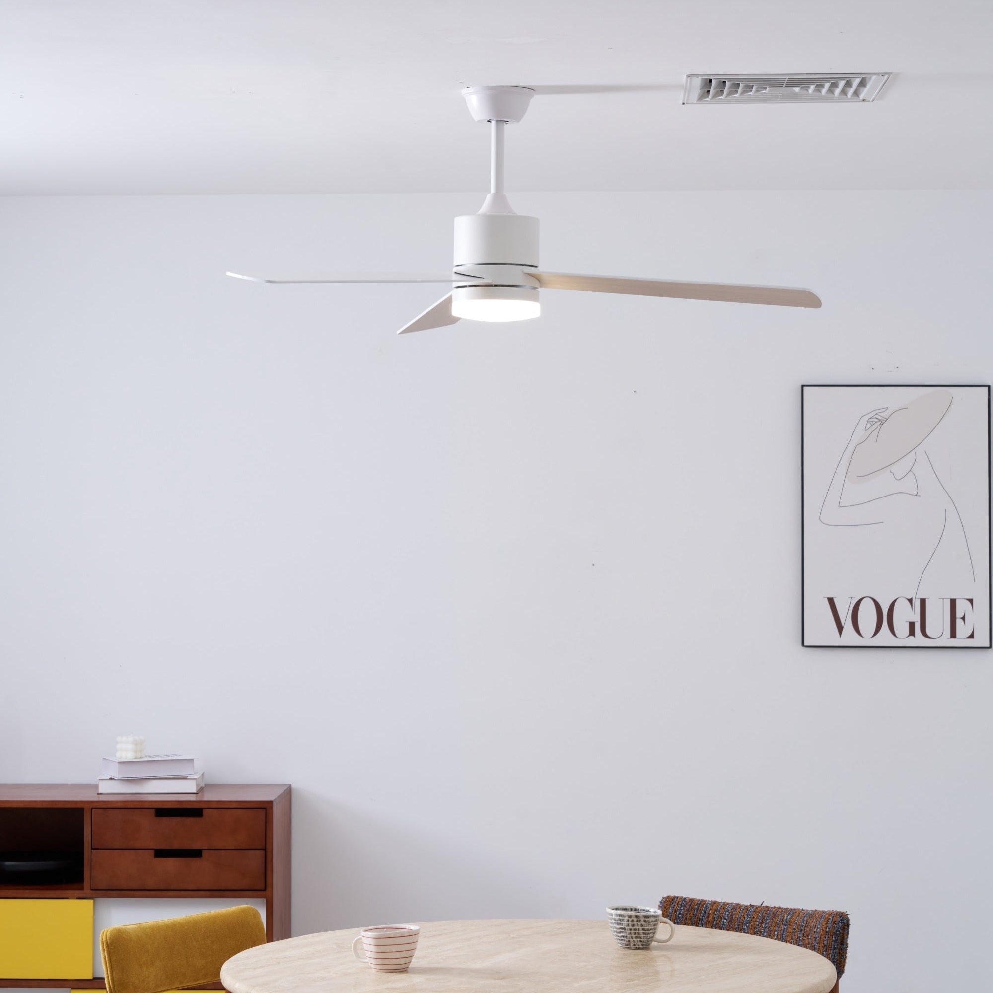 Solara Drift Ceiling Fan Lamp-Neutral Decor